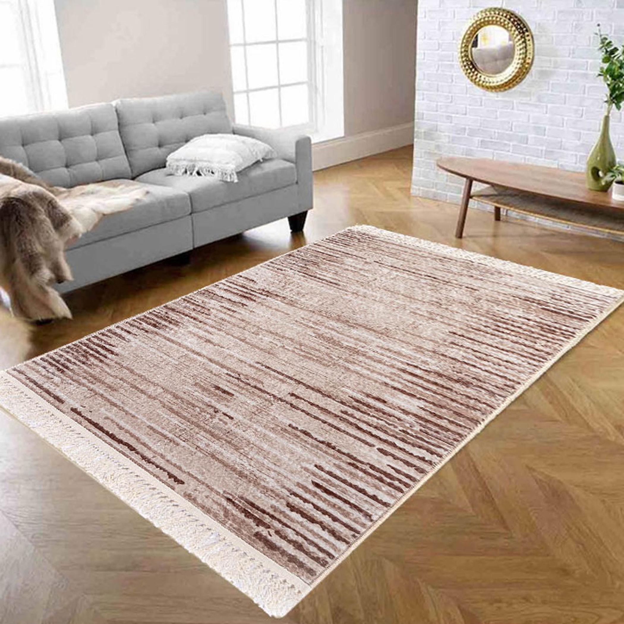 Decorative Velvet Turkish Carpet - 180x120 cms-household-rugsandcarpets-rugs-image-3