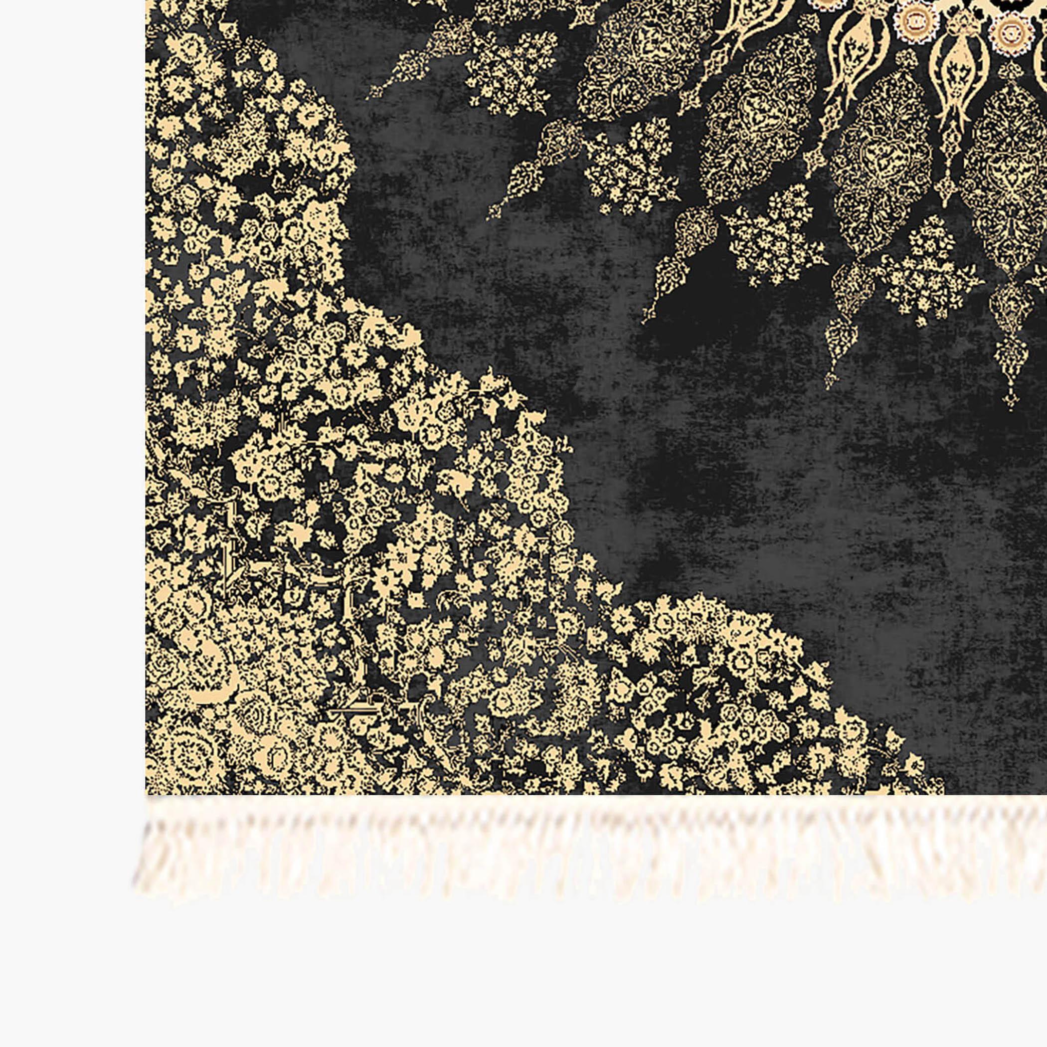 Decorative Velvet Turkish Carpet - 120x80 cms-household-rugsandcarpets-rugs-image-4
