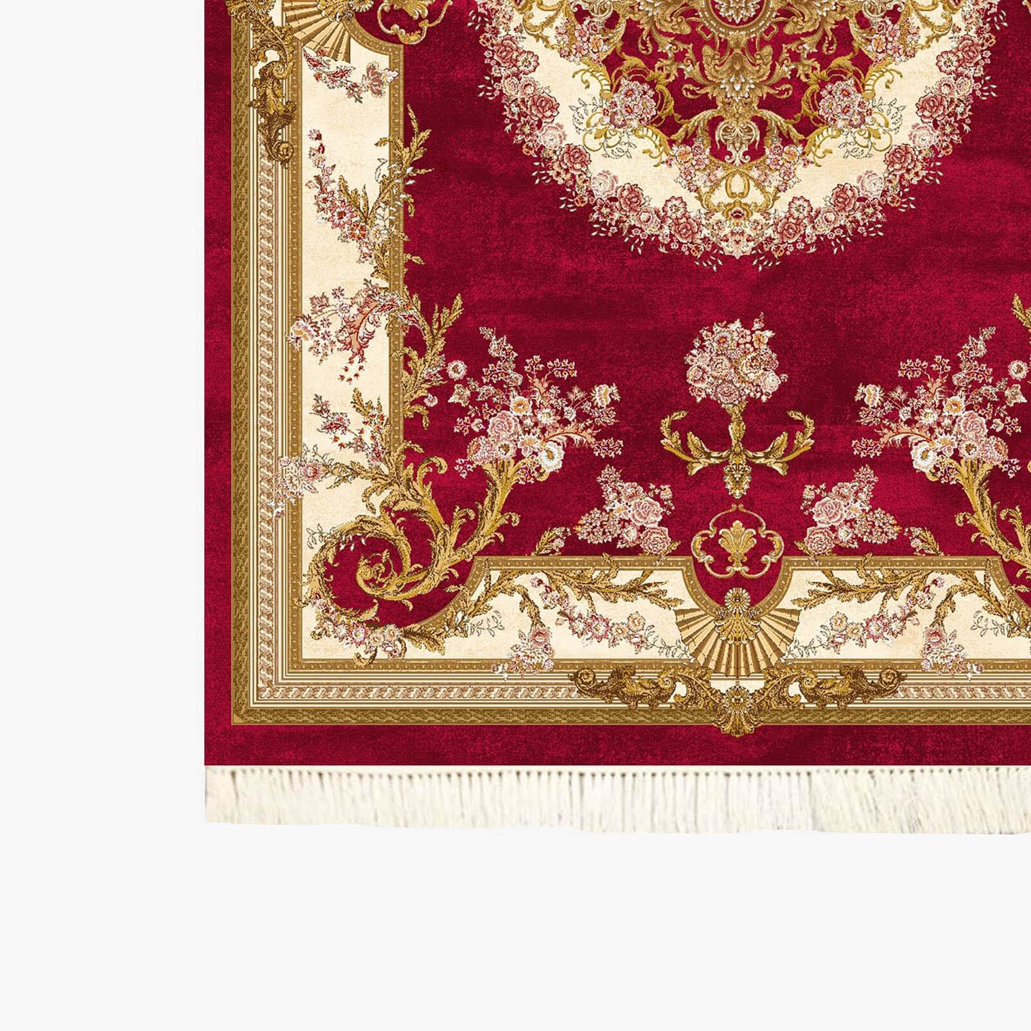 Decorative Velvet Turkish Carpet - 120x80 cms-household-rugsandcarpets-rugs-image-4