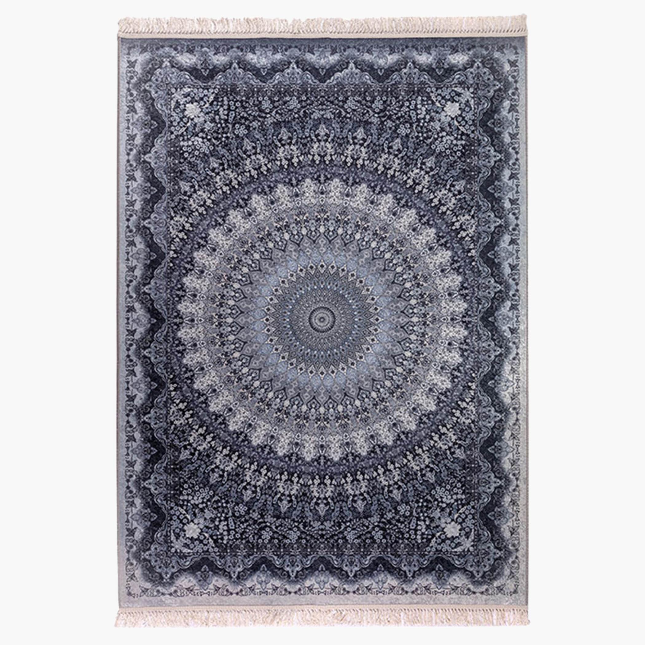 Velvet Turkish Decorative Carpet - 120x80 cms-household-rugsandcarpets-rugs-image-1