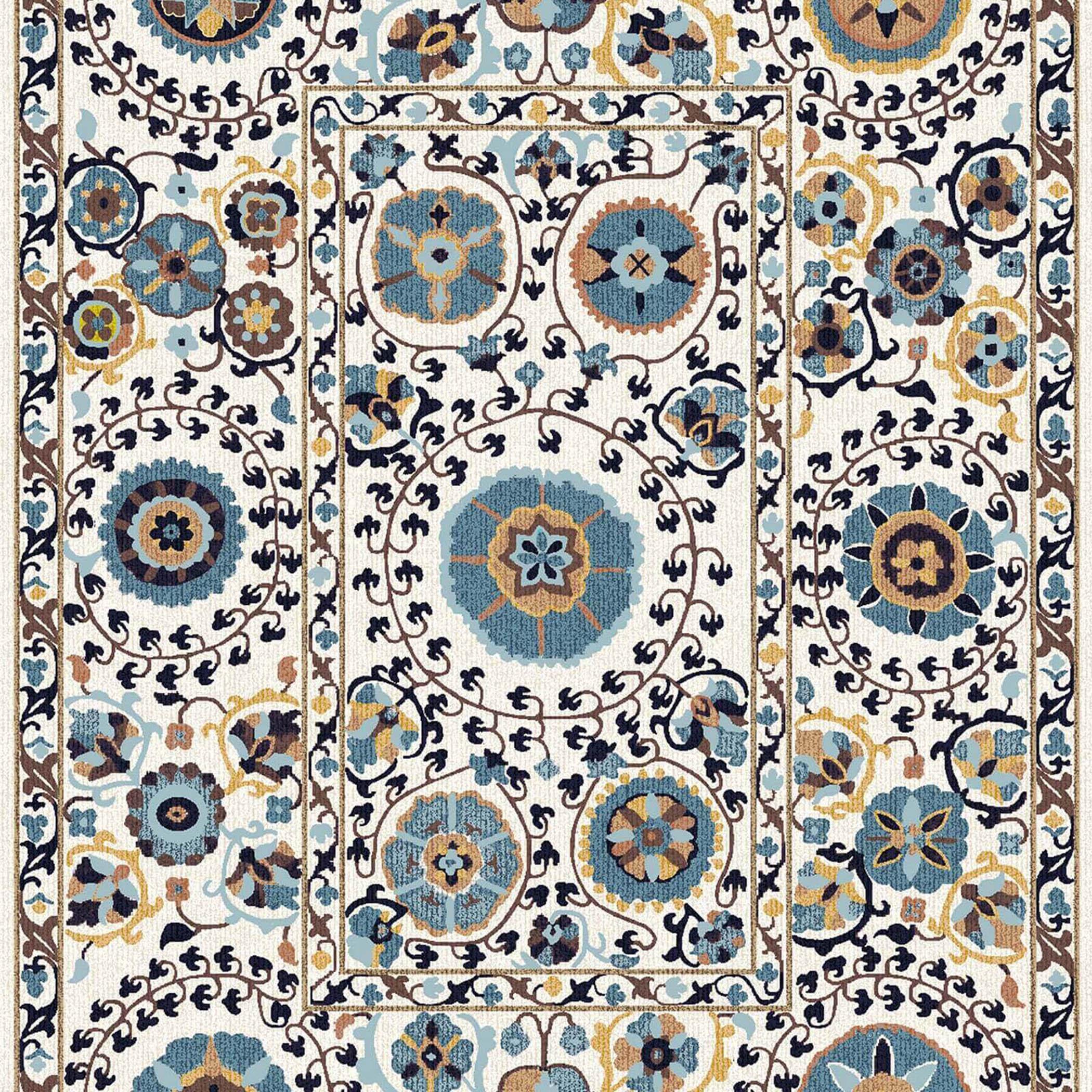 Decorative Velvet Turkish Carpet - 120x80 cms-household-rugsandcarpets-rugs-image-5