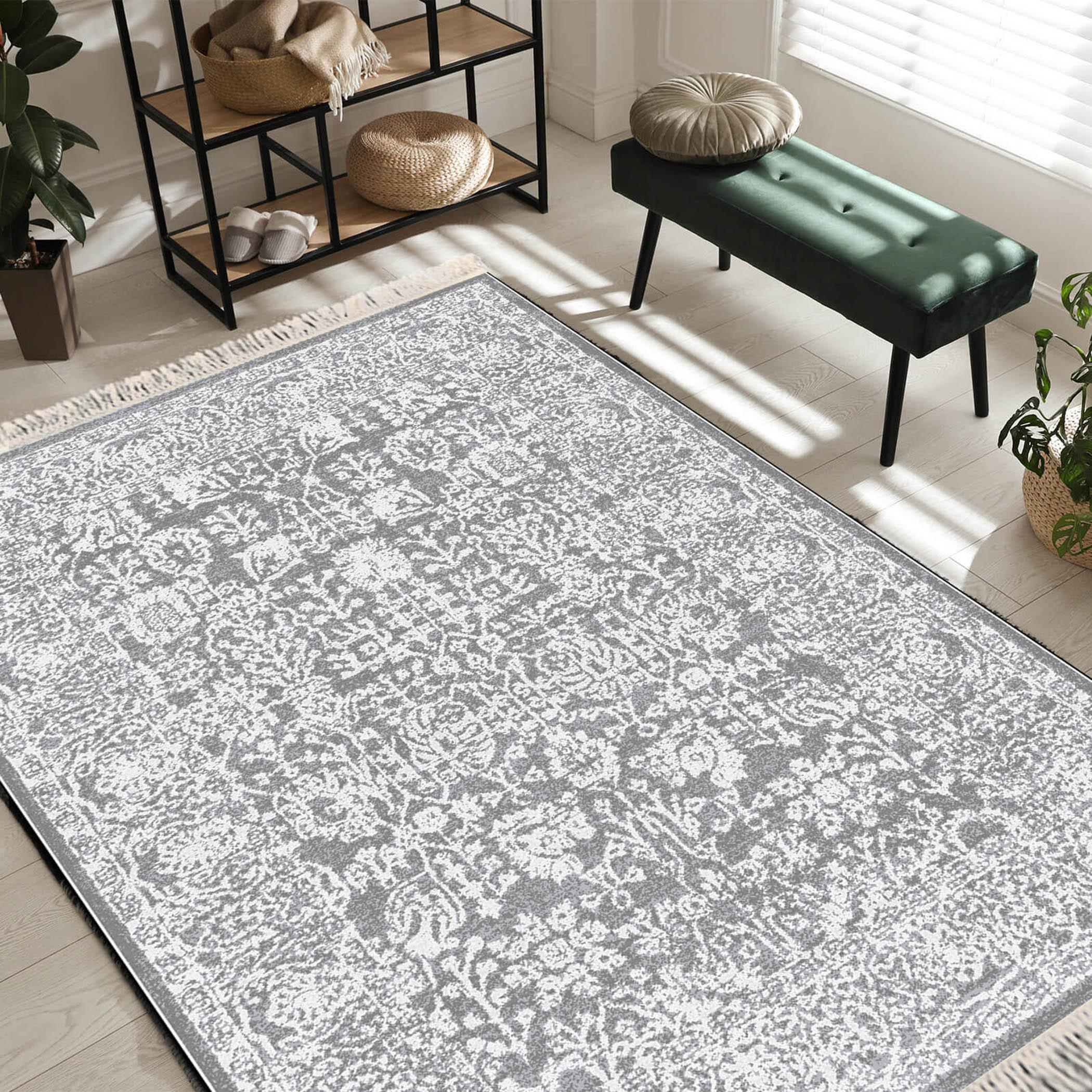 Velvet Turkish Decorative Carpet - 80x120 cms-household-rugsandcarpets-rugs-image-1