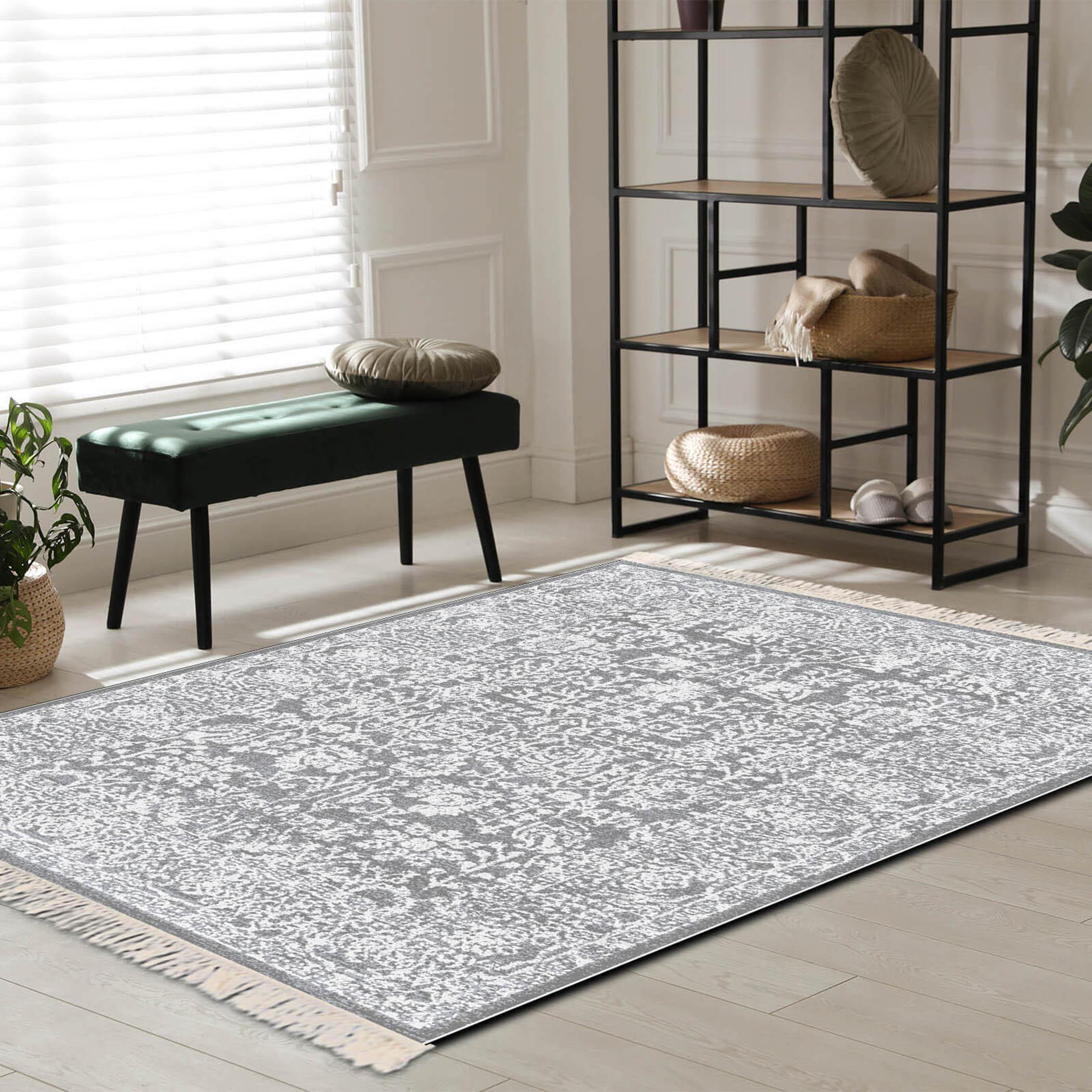 Velvet Turkish Decorative Carpet - 80x120 cms-household-rugsandcarpets-rugs-image-2