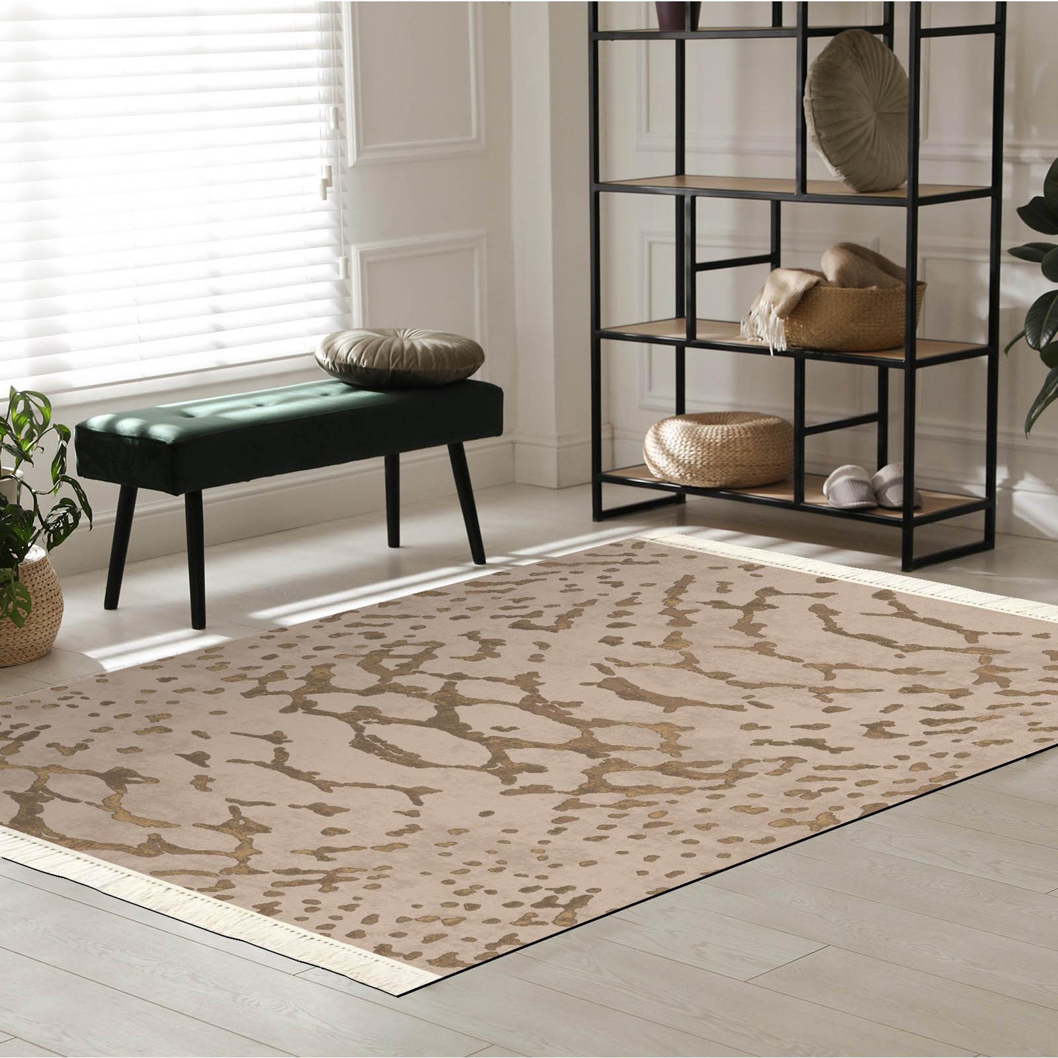 Decorative Velvet Turkish Carpet - 120x80 cms-household-rugsandcarpets-rugs-image-5