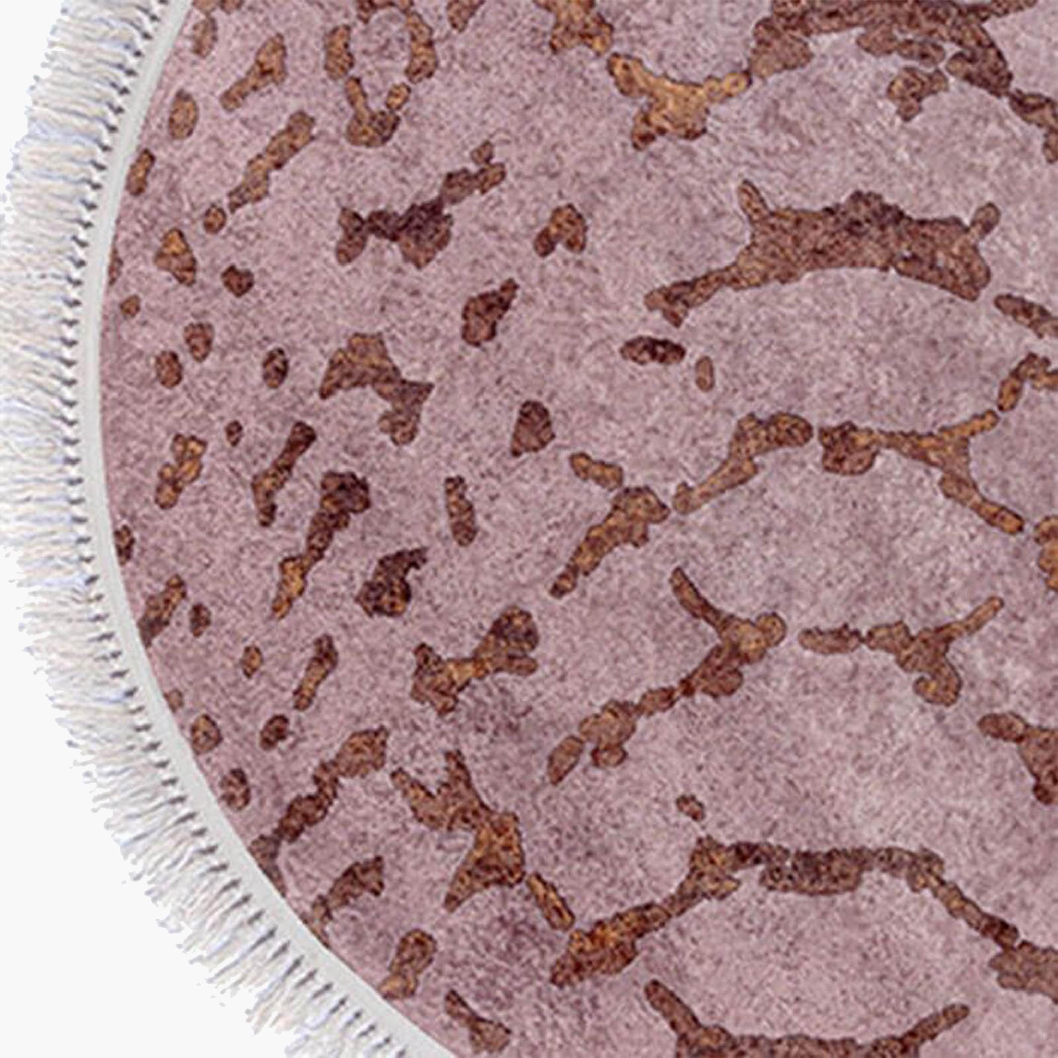 Velvet Turkish Round Decorative Carpet - 120x120 cms-household-rugsandcarpets-rugs-image-5