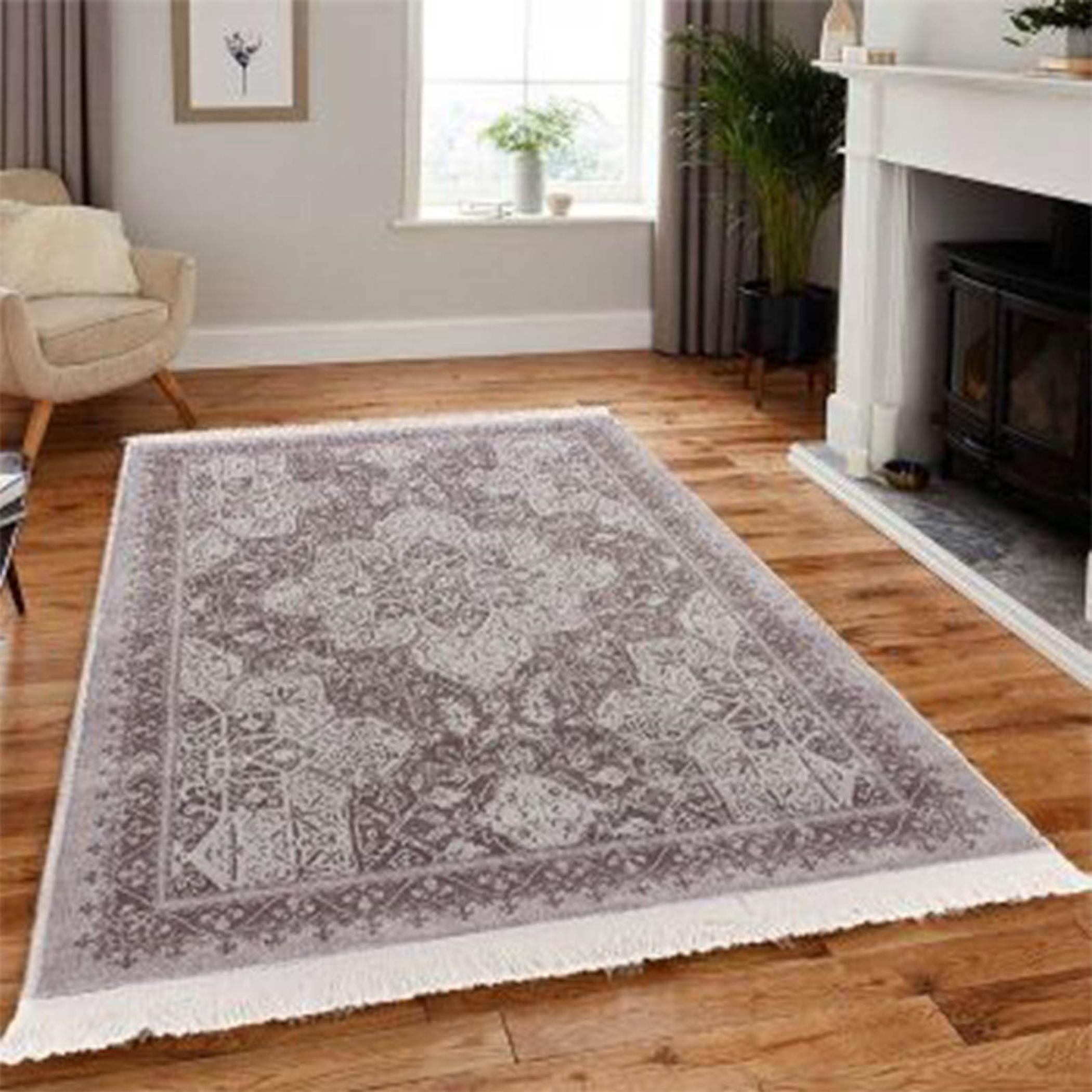 Decorative Velvet Turkish Carpet - 120x80 cm-household-rugsandcarpets-rugs-image-1