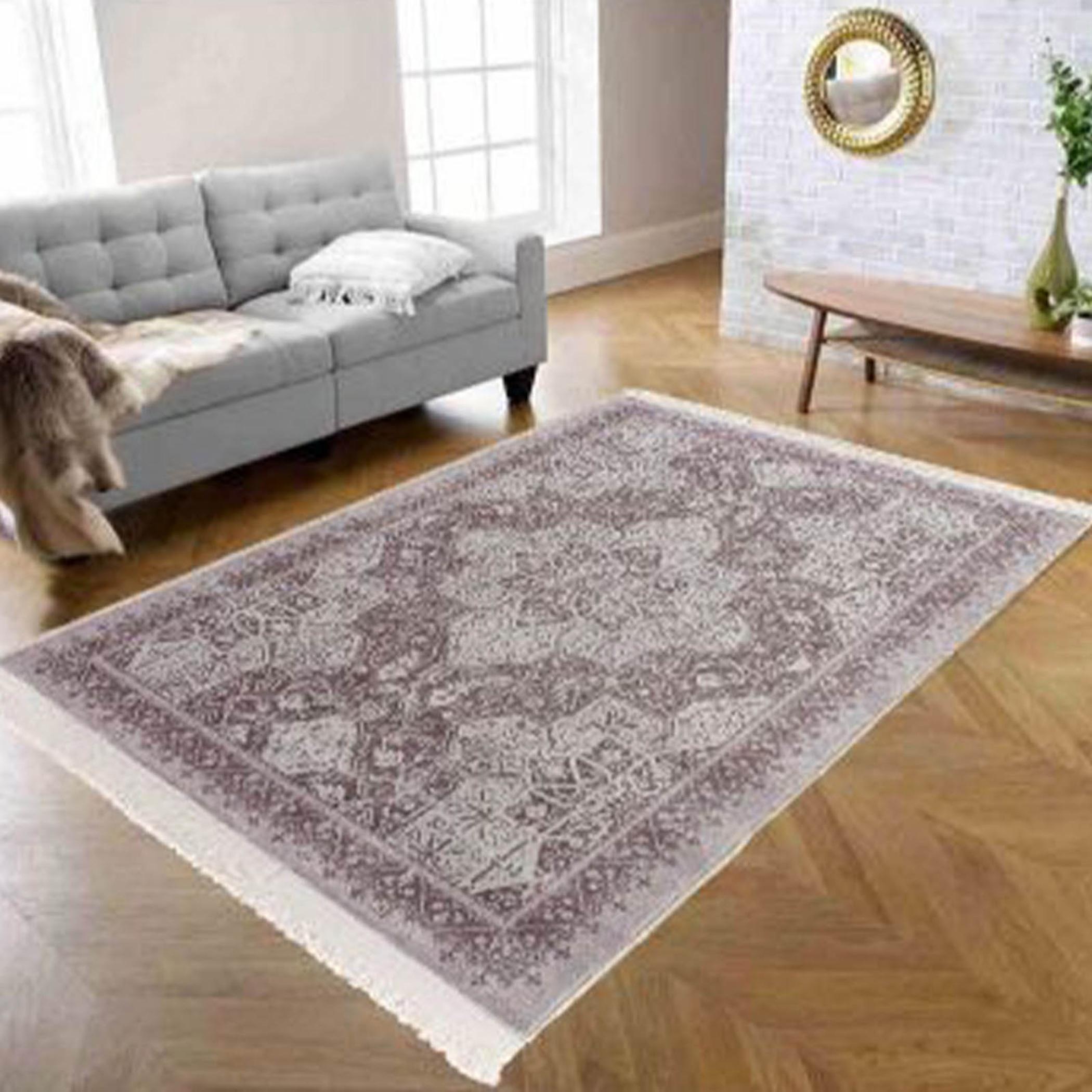 Decorative Velvet Turkish Carpet - 120x80 cm-household-rugsandcarpets-rugs-image-5