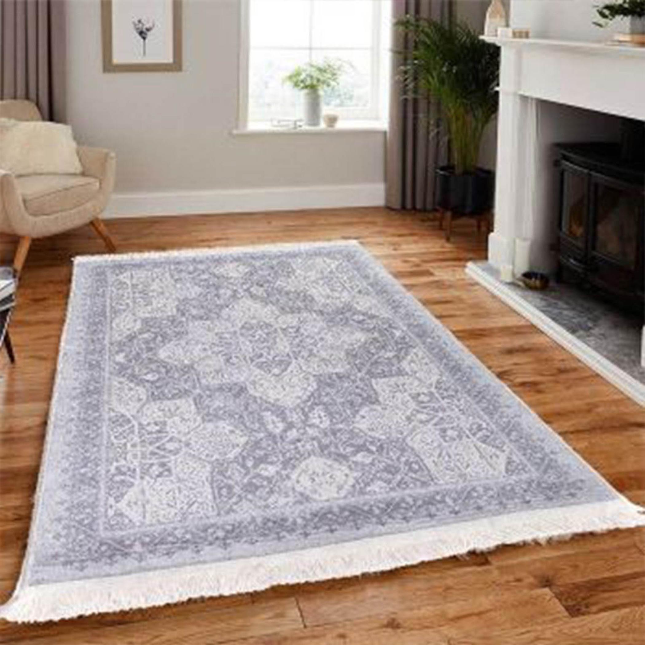 Decorative Velvet Turkish Carpet - 120x80 cm-household-rugsandcarpets-rugs-image-1