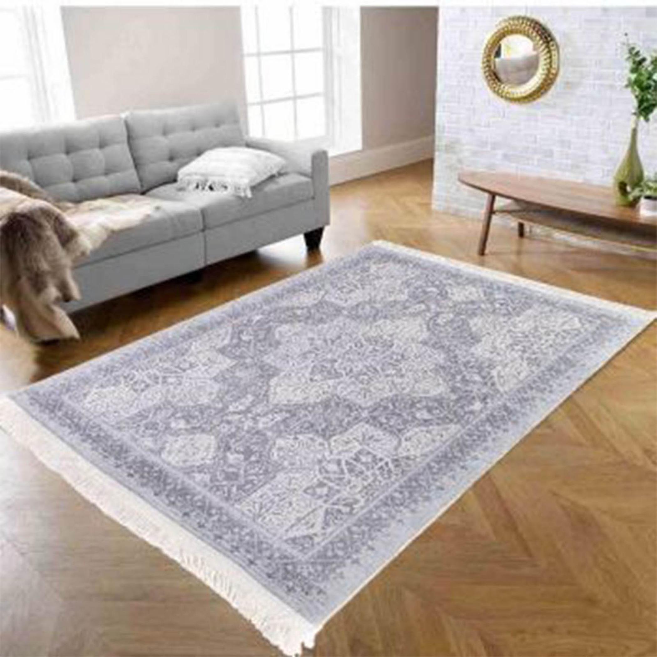Decorative Velvet Turkish Carpet - 120x80 cm-household-rugsandcarpets-rugs-image-5