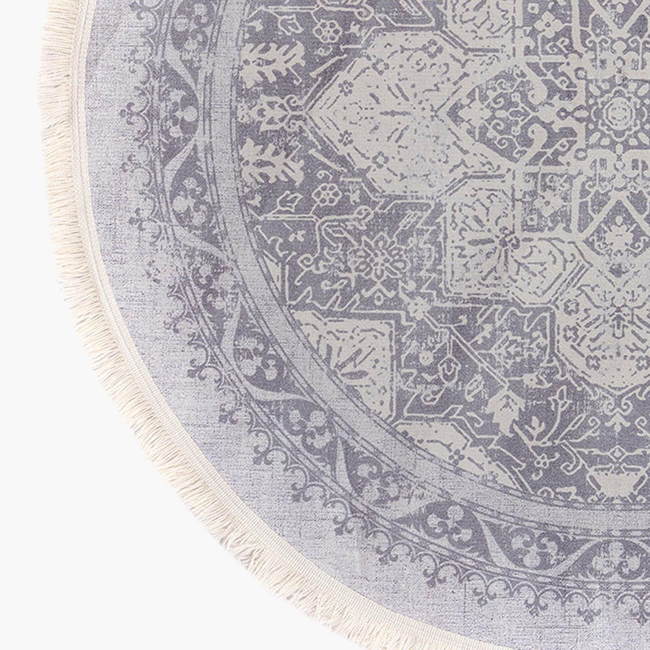Decorative Velvet Turkish Carpet - 120x120 cm-household-rugsandcarpets-rugs-image-5