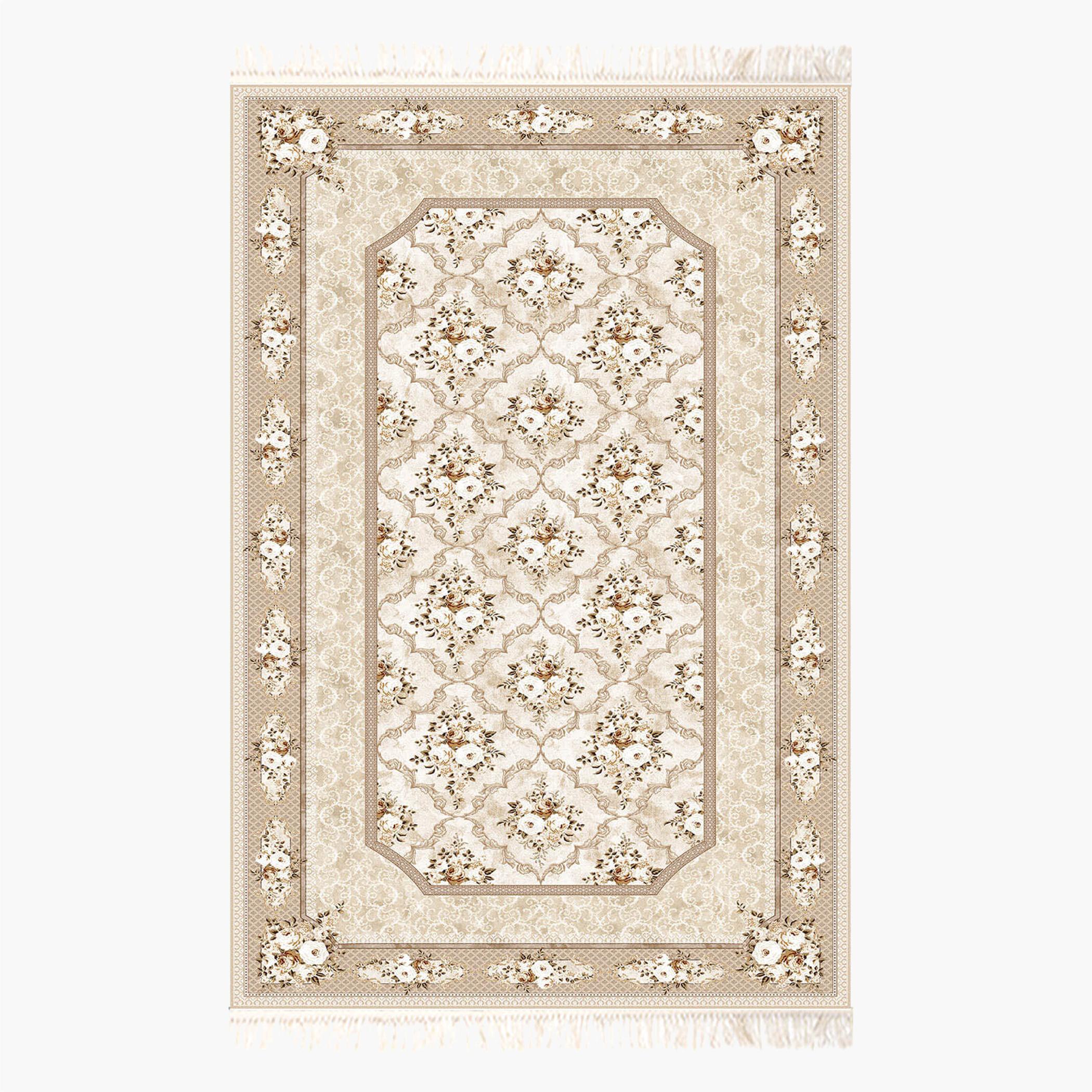 Velvet Turkish Rectangular Decorative Carpet - 120x80 cm-household-rugsandcarpets-rugs-image-8