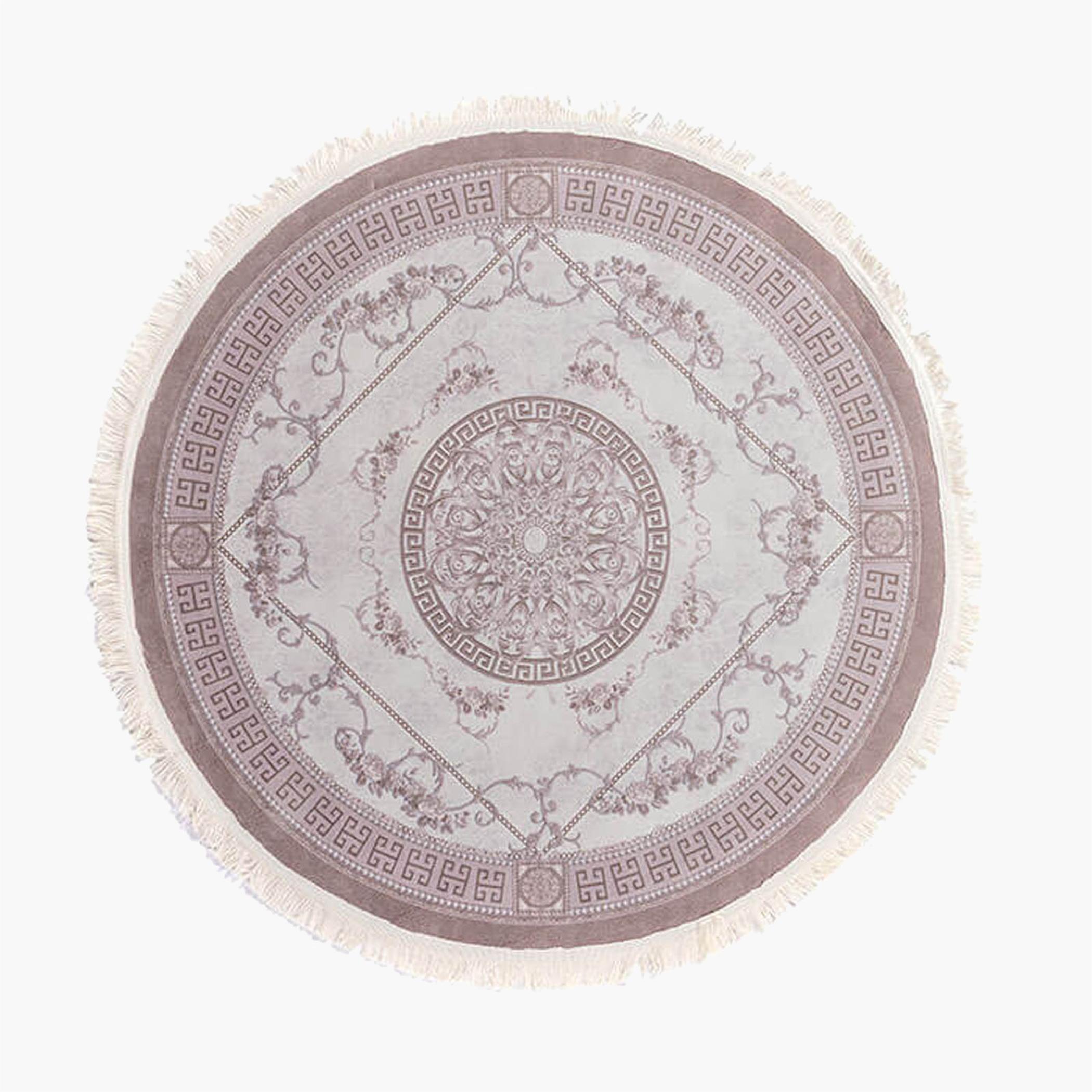 Decorative Velvet Turkish Carpet - 120x120 cm-household-rugsandcarpets-rugs-image-6