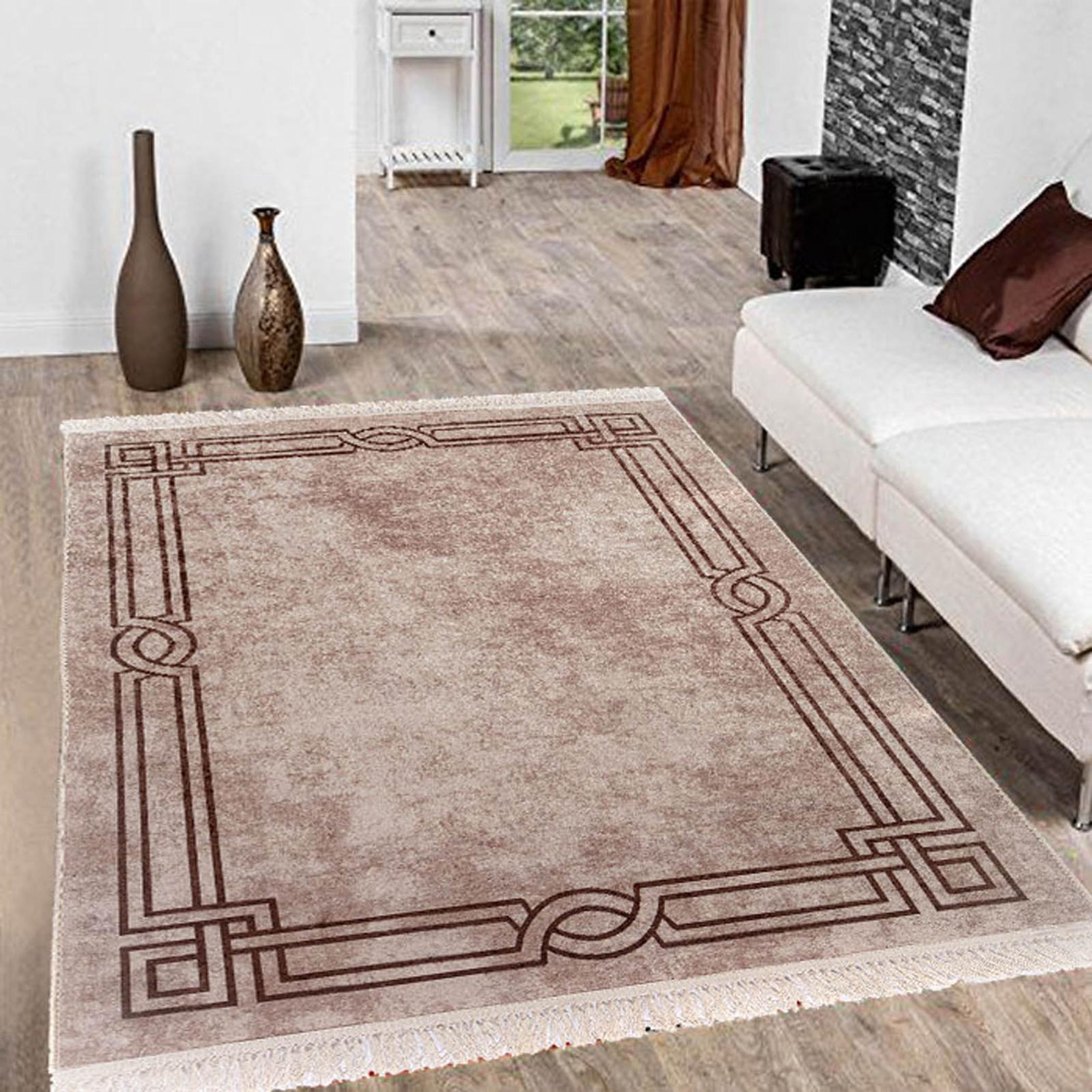 Decorative Velvet Turkish Carpet - 180x120 cm-household-rugsandcarpets-rugs-image-7