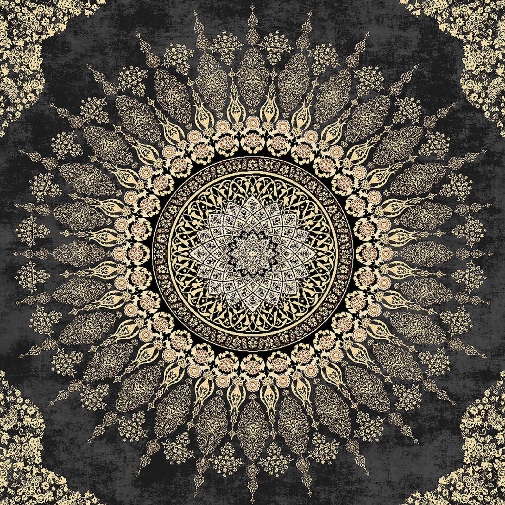 Printed Velvet Turkish Rectangular Door Mat - 60x40 cms-household-rugsandcarpets-doormats-image-3