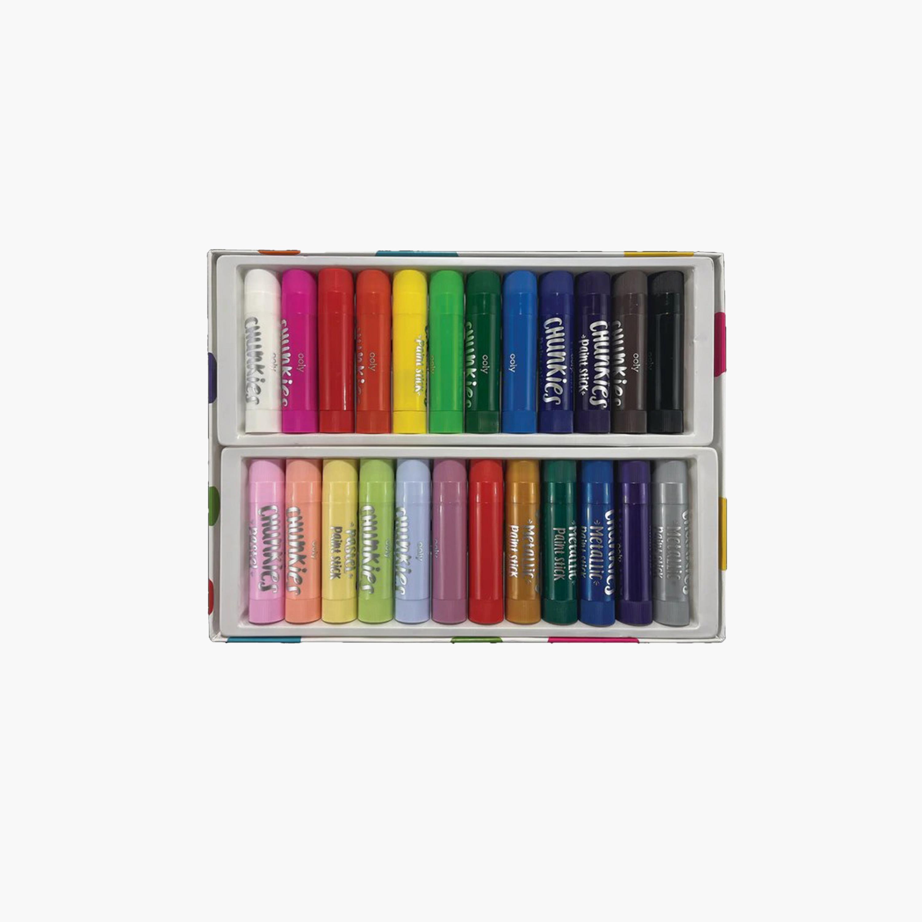 Ooly 24-Piece Chunkies Paint Sticks Variety Pack-school-artsandcrafts-image-2