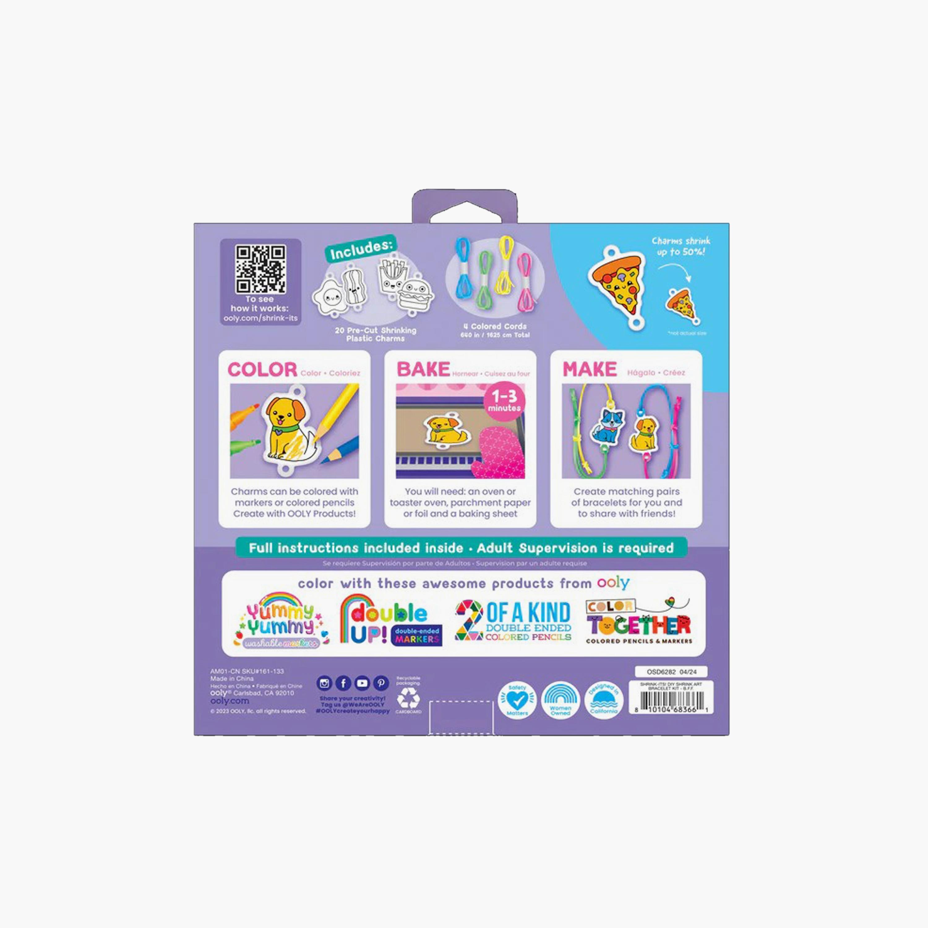 Ooly Shrink-Its! DIY Shrink Art Bracelet Kit - B.F.F-school-artsandcrafts-image-5