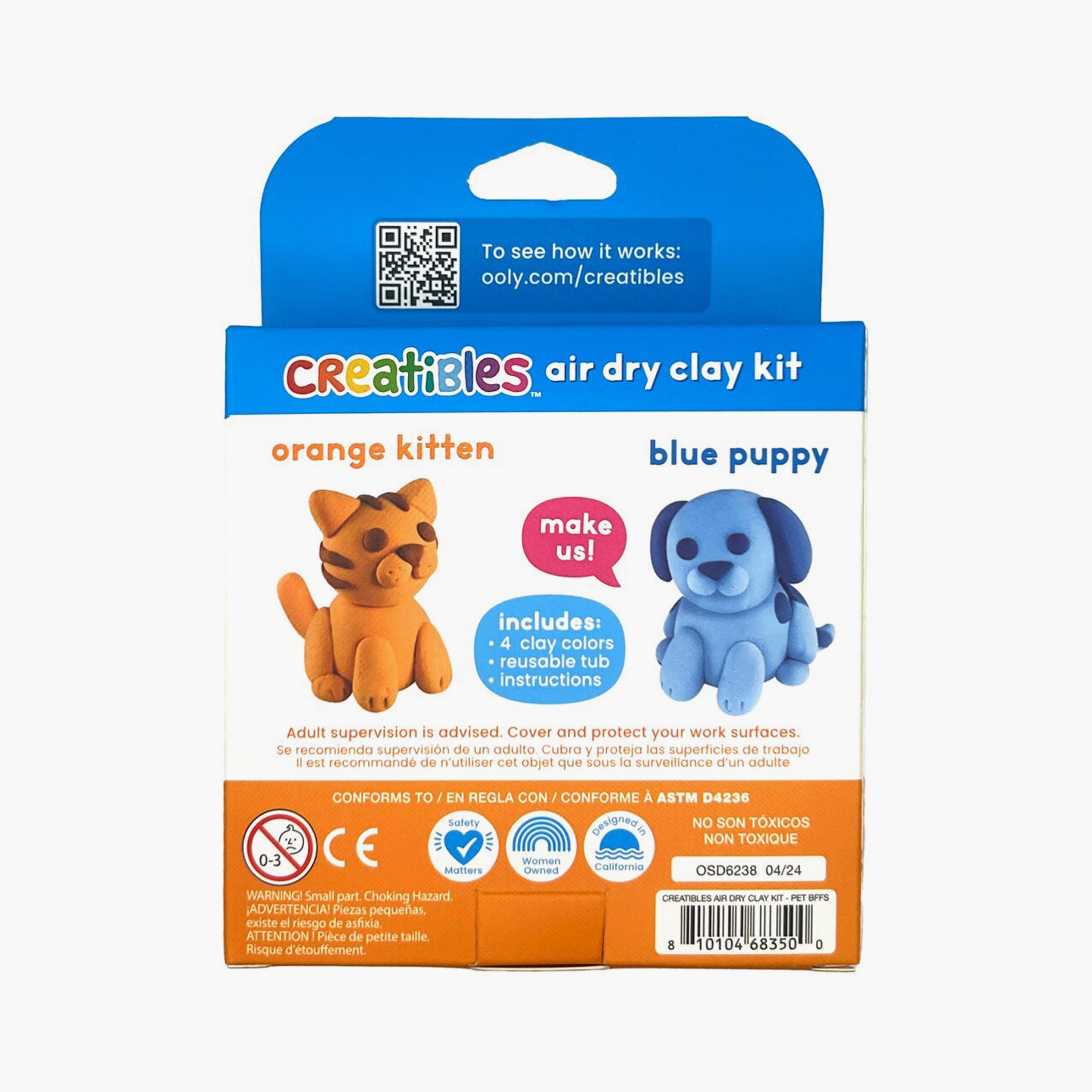 Ooly Creatibles Set of 4 D.I.Y. Air-Dry Clay Kit - Pet BFFs-school-artsandcrafts-image-5