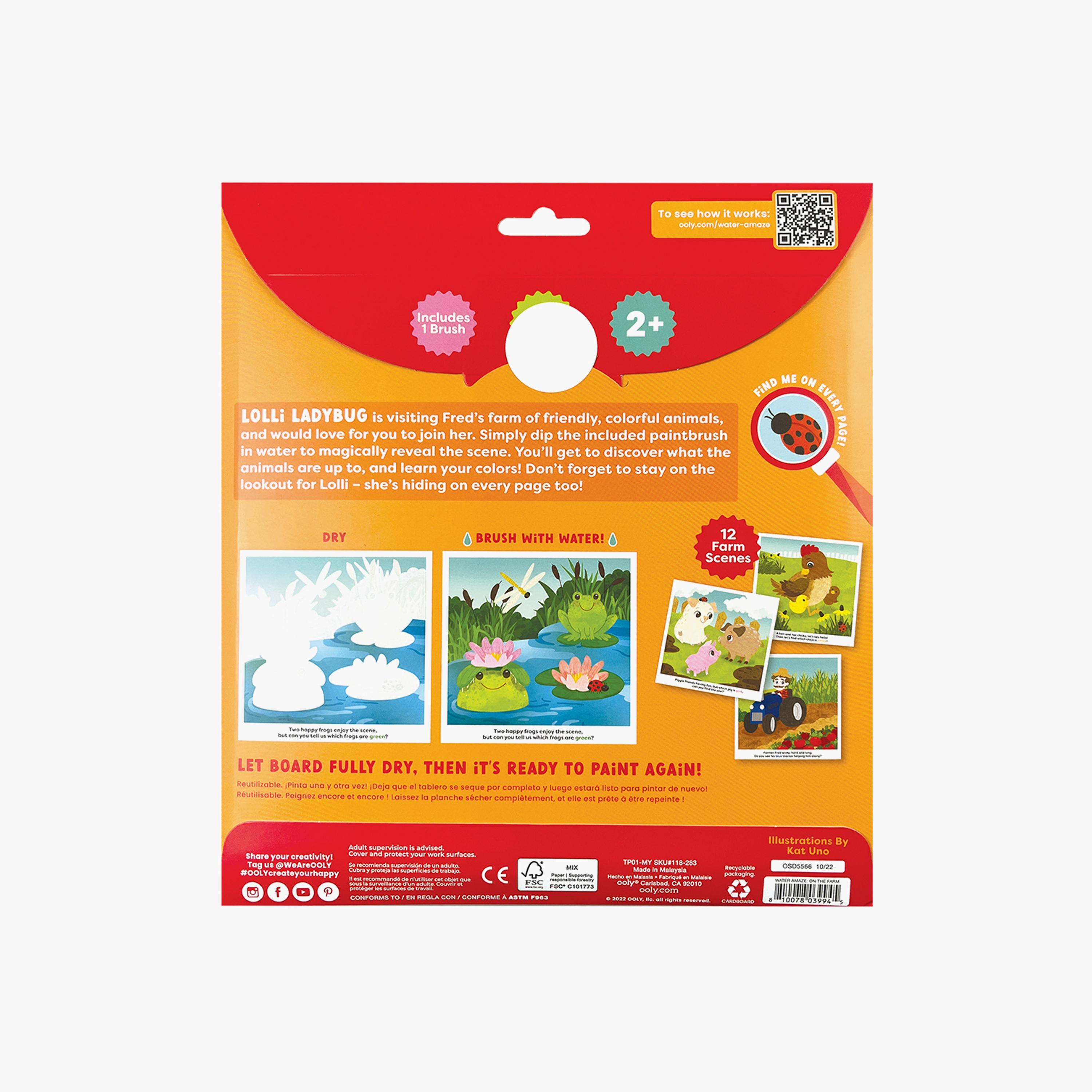 Ooly Water Amaze Water Reveal Boards - On The Farm-school-artsandcrafts-image-3