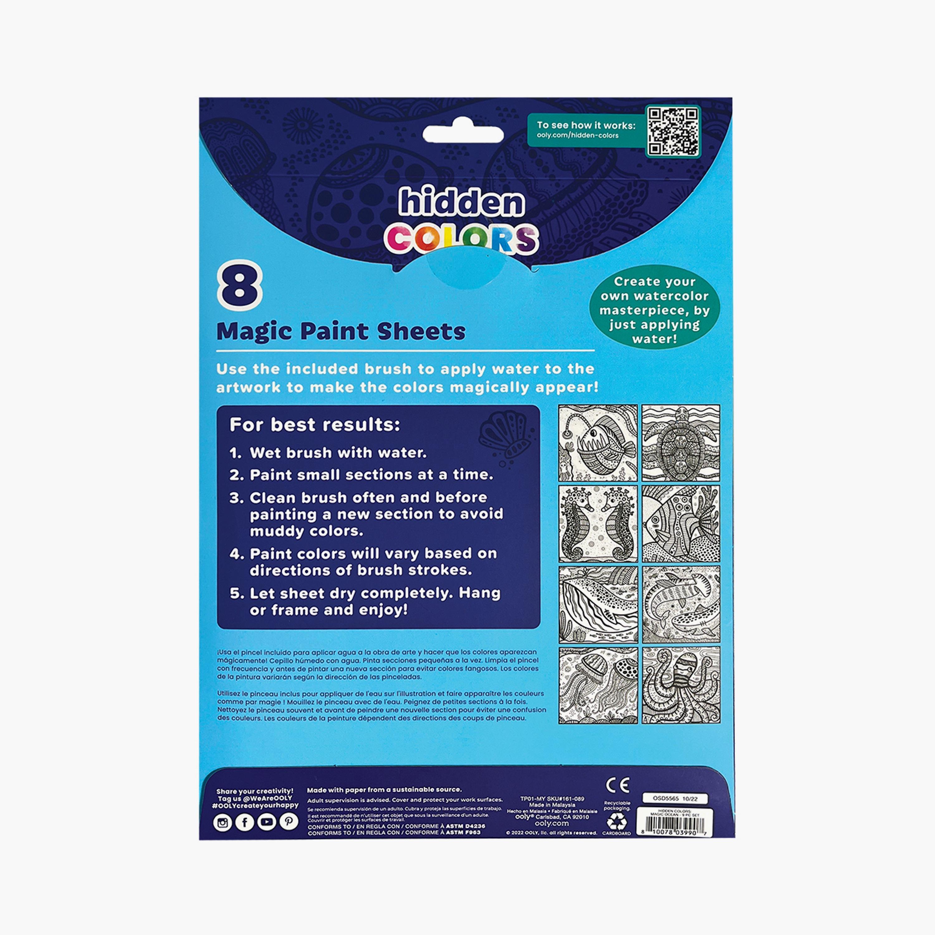 Ooly Hidden Colors magic Paint Sheets - Magic Ocean-school-artsandcrafts-image-4