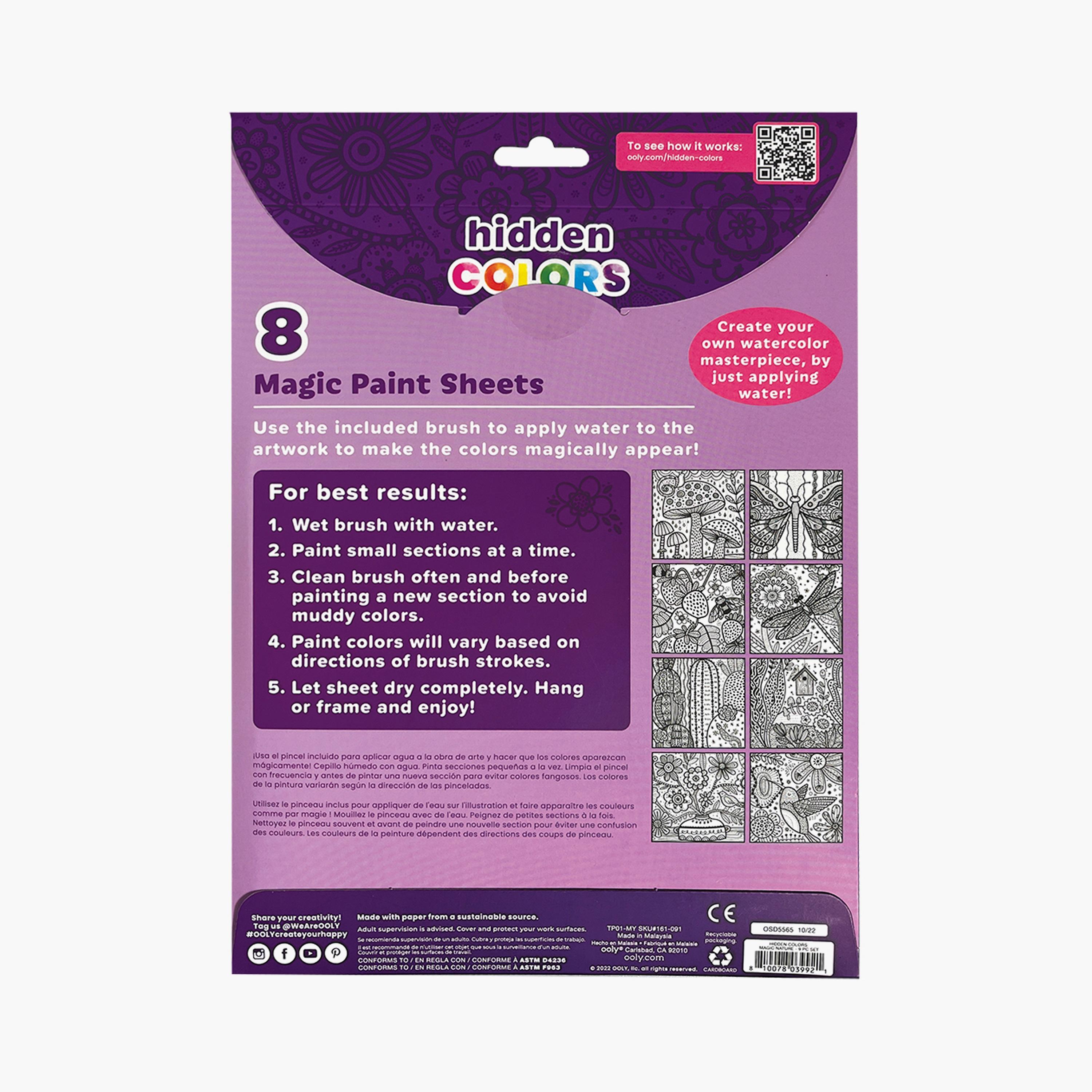 Ooly Hidden Colors magic Paint Sheets - Magic Nature-school-artsandcrafts-image-4
