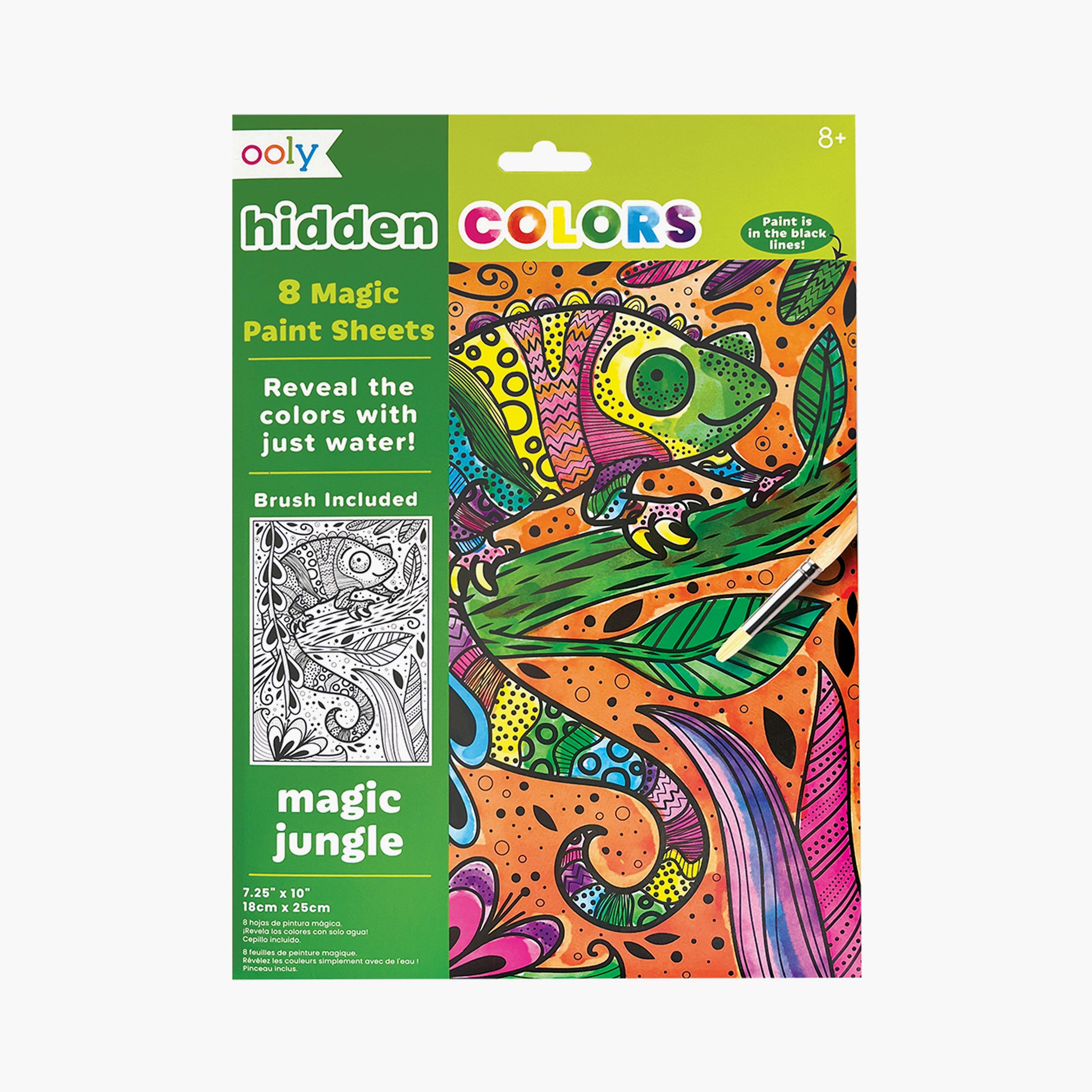 Ooly Hidden Colors magic Paint Sheets - Magic Jungle-school-artsandcrafts-image-1