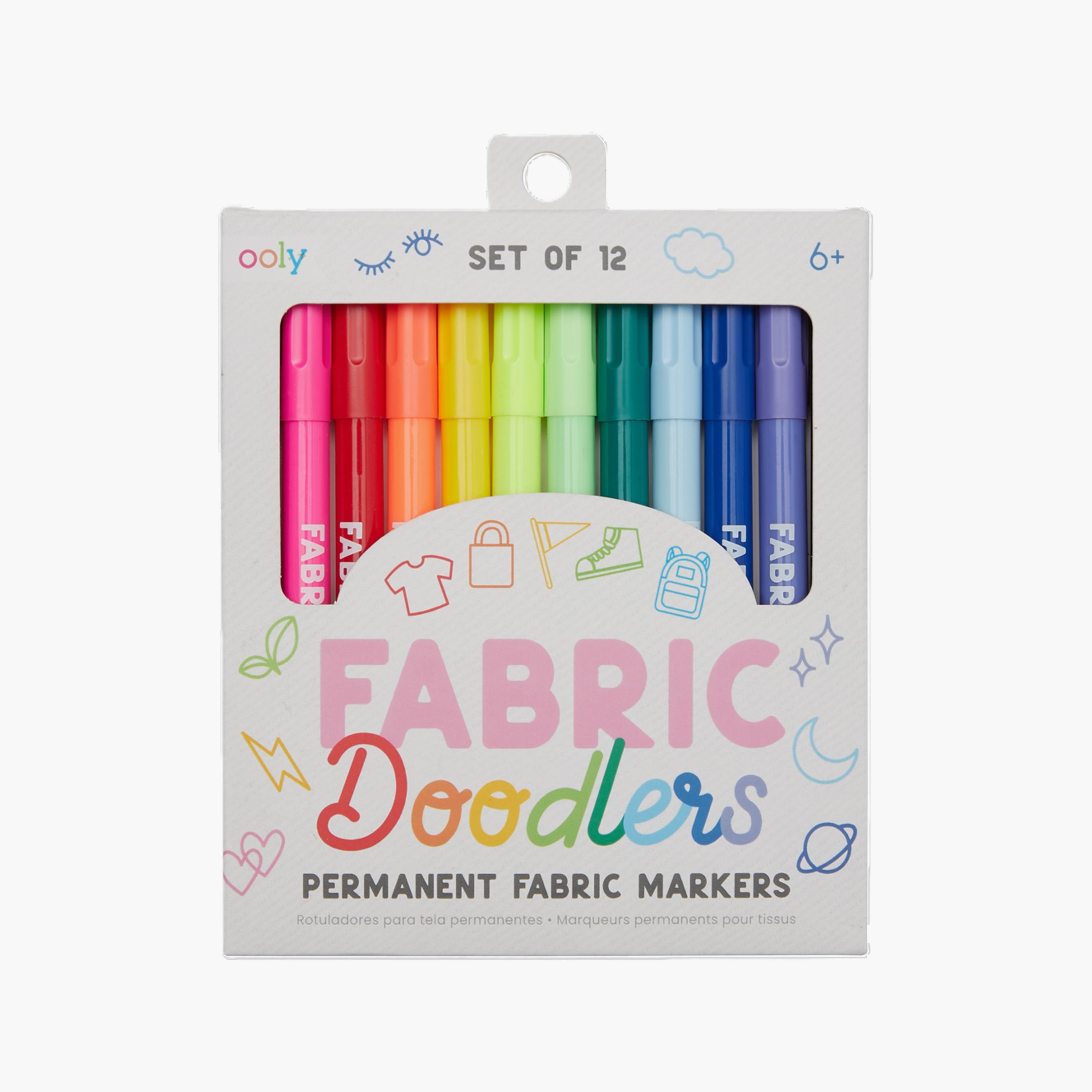Ooly 12-Piece Fabric Doodlers Markers Set-school-stationery-accessories-image-1