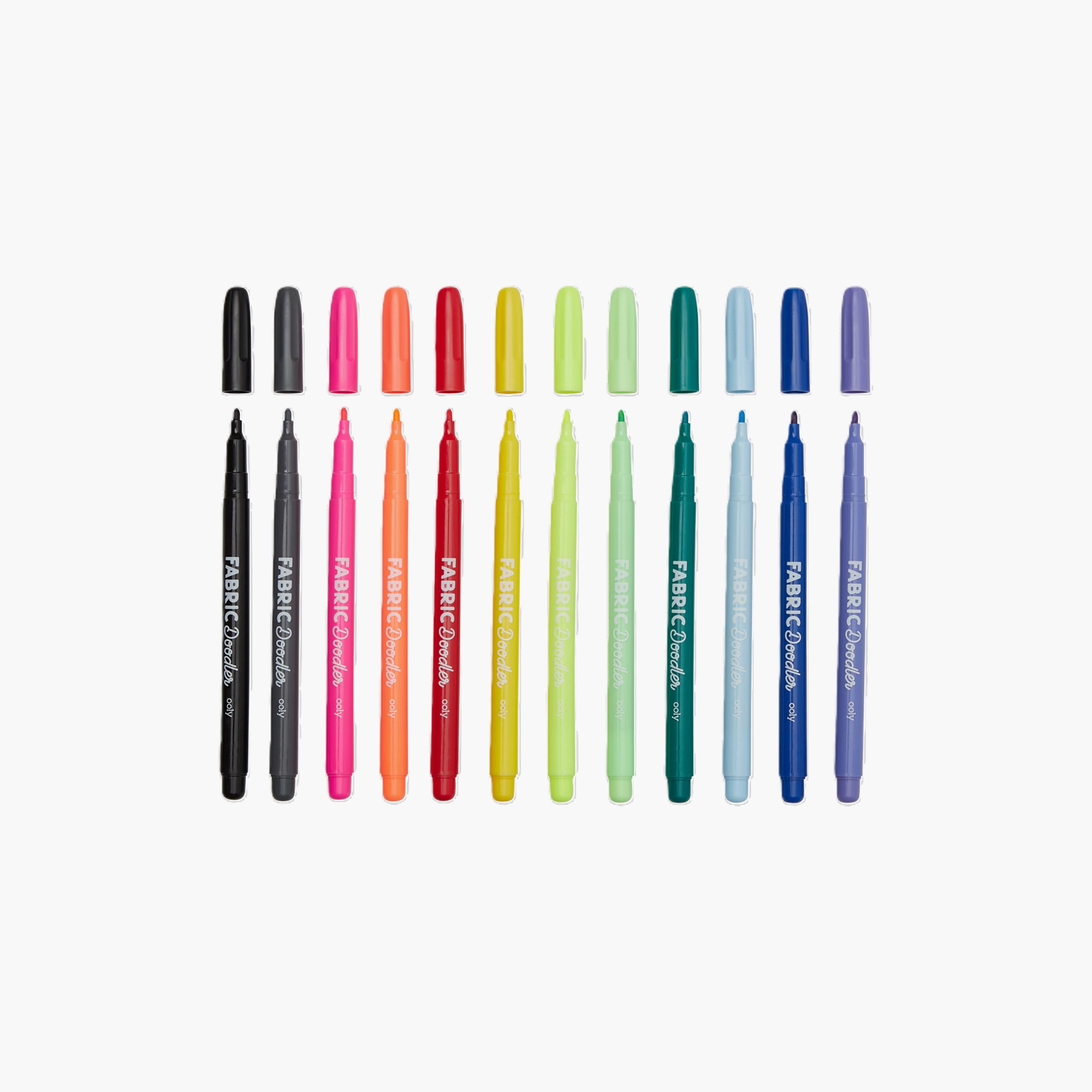 Ooly 12-Piece Fabric Doodlers Markers Set-school-stationery-accessories-image-2