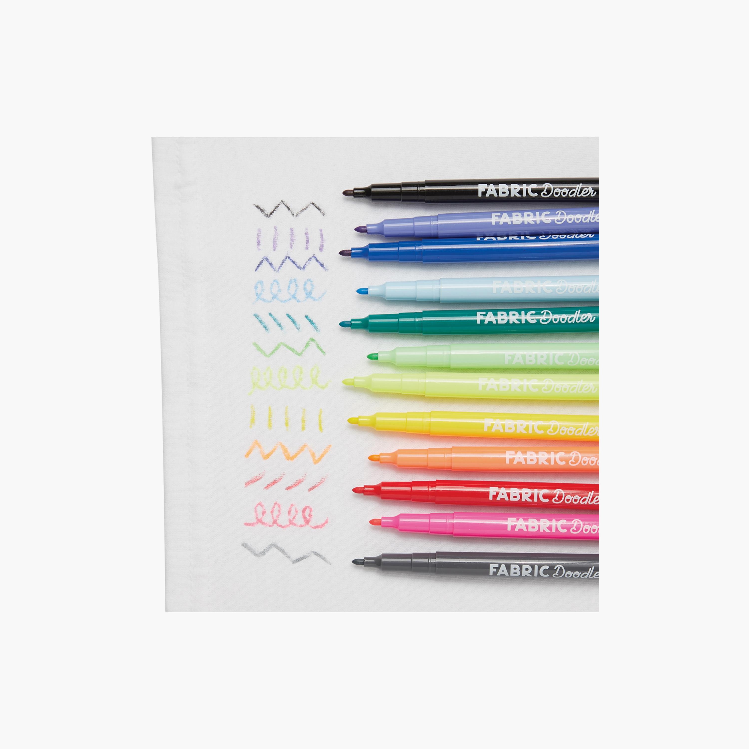 Ooly 12-Piece Fabric Doodlers Markers Set-school-stationery-accessories-image-3