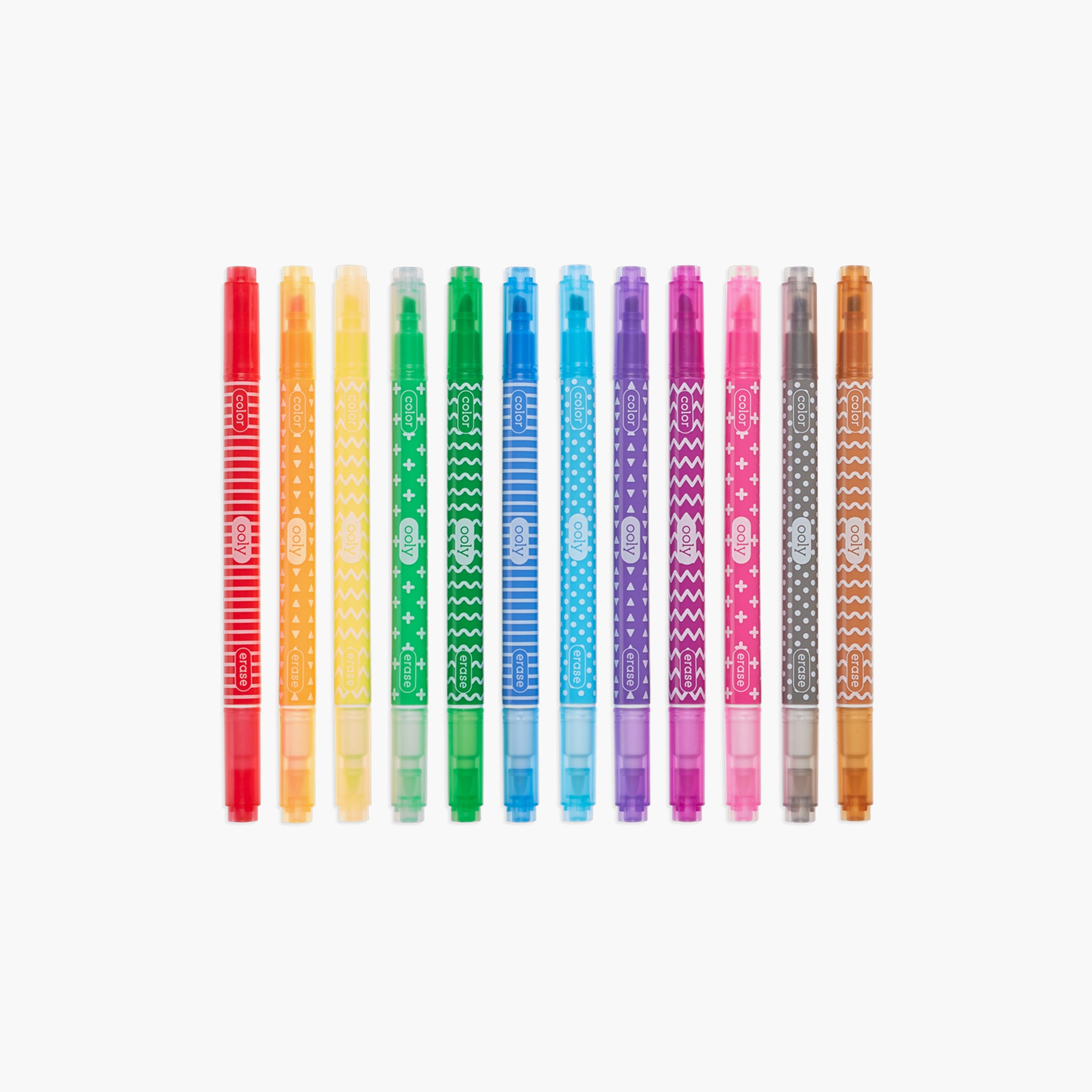 مجموعة أقلام تحديد الفرشاة الكبيرة اللامعة 10 قطع من أوولي-school-stationery-accessories-image-4