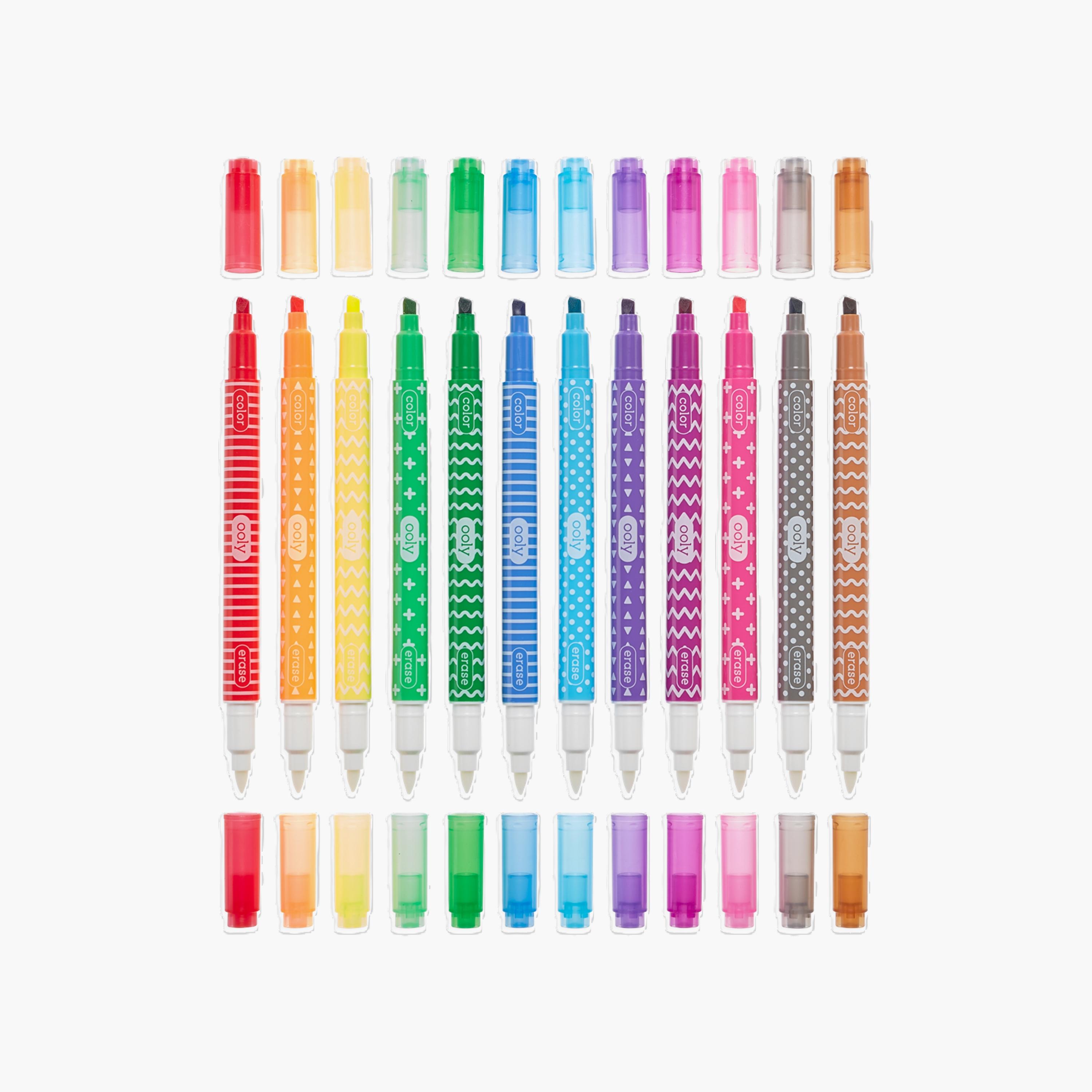 مجموعة أقلام تحديد الفرشاة الكبيرة اللامعة 10 قطع من أوولي-school-stationery-accessories-image-3