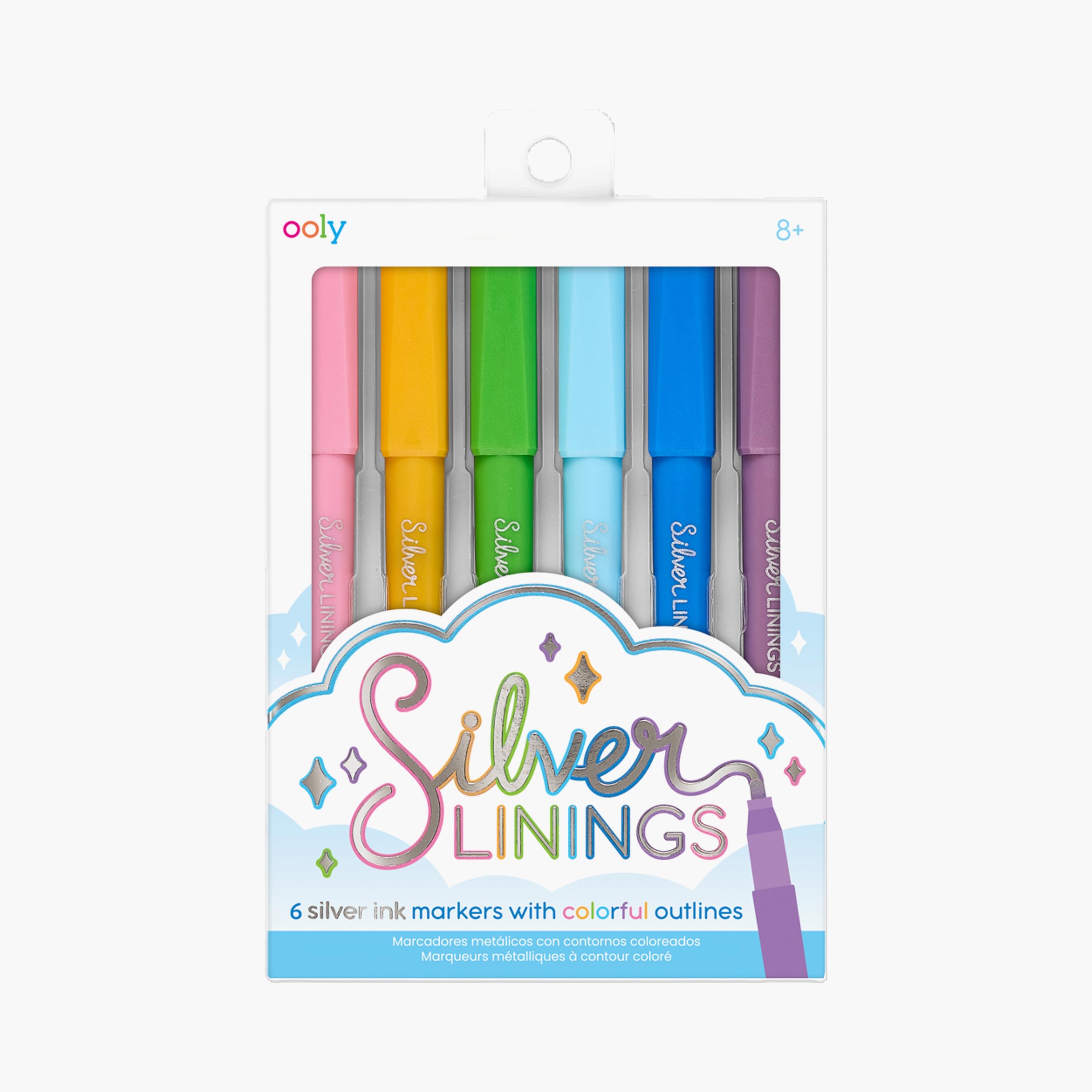 Ooly 6-Piece Silver Linings Outline Markers-school-stationery-accessories-image-1