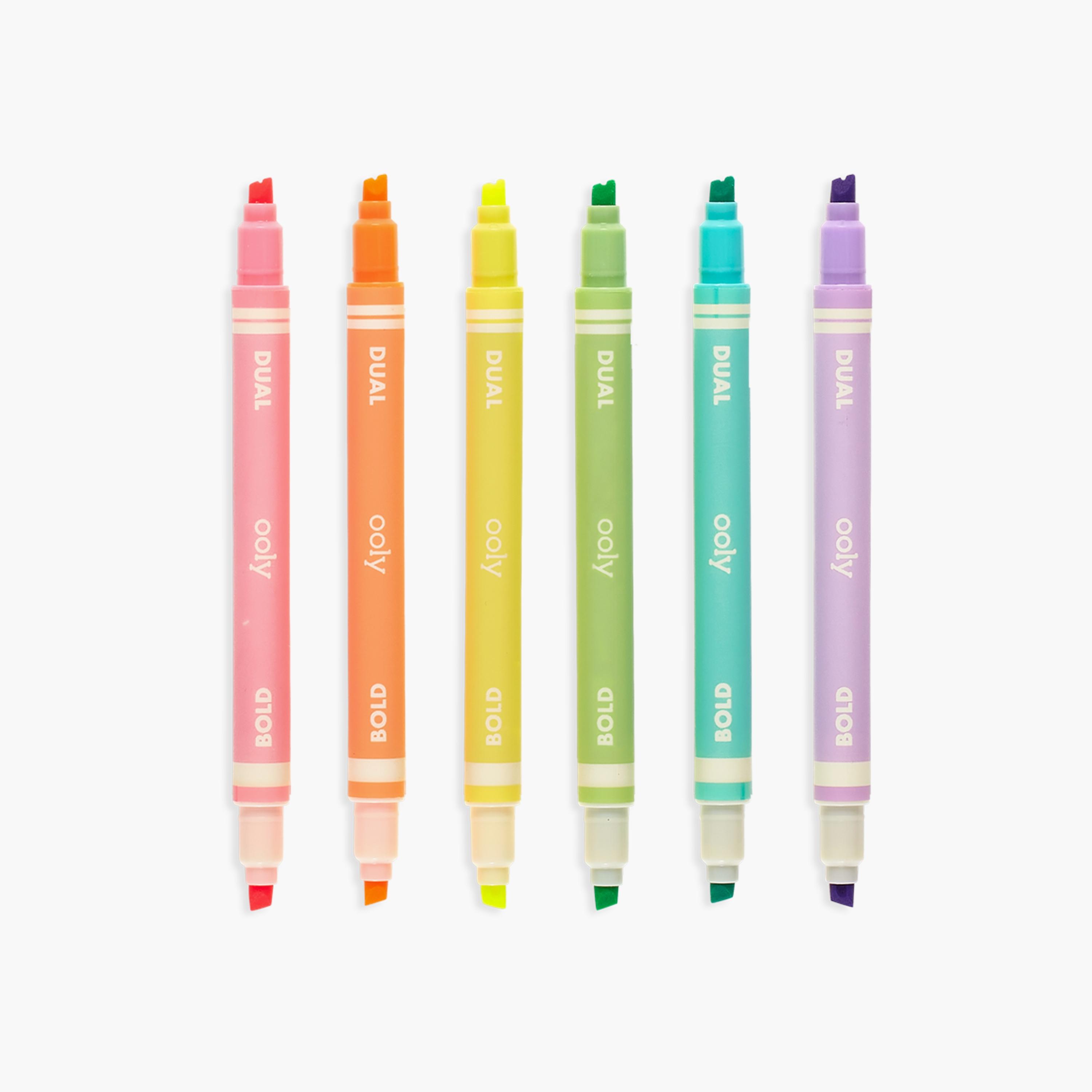 Ooly 6-Piece Dual Liner Double Ended Neon Highlighters-school-stationery-accessories-image-3