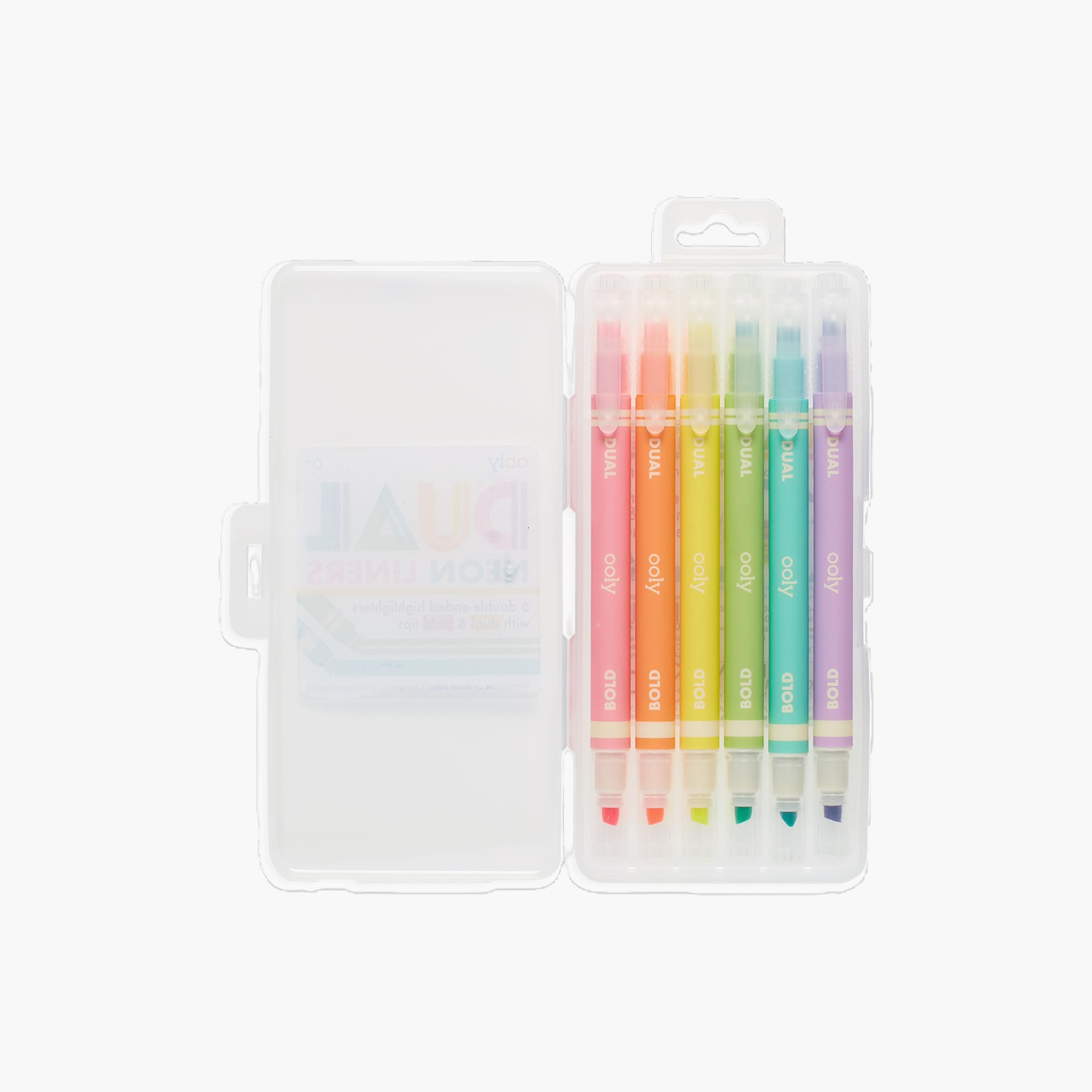 Ooly 6-Piece Dual Liner Double Ended Neon Highlighters-school-stationery-accessories-image-5