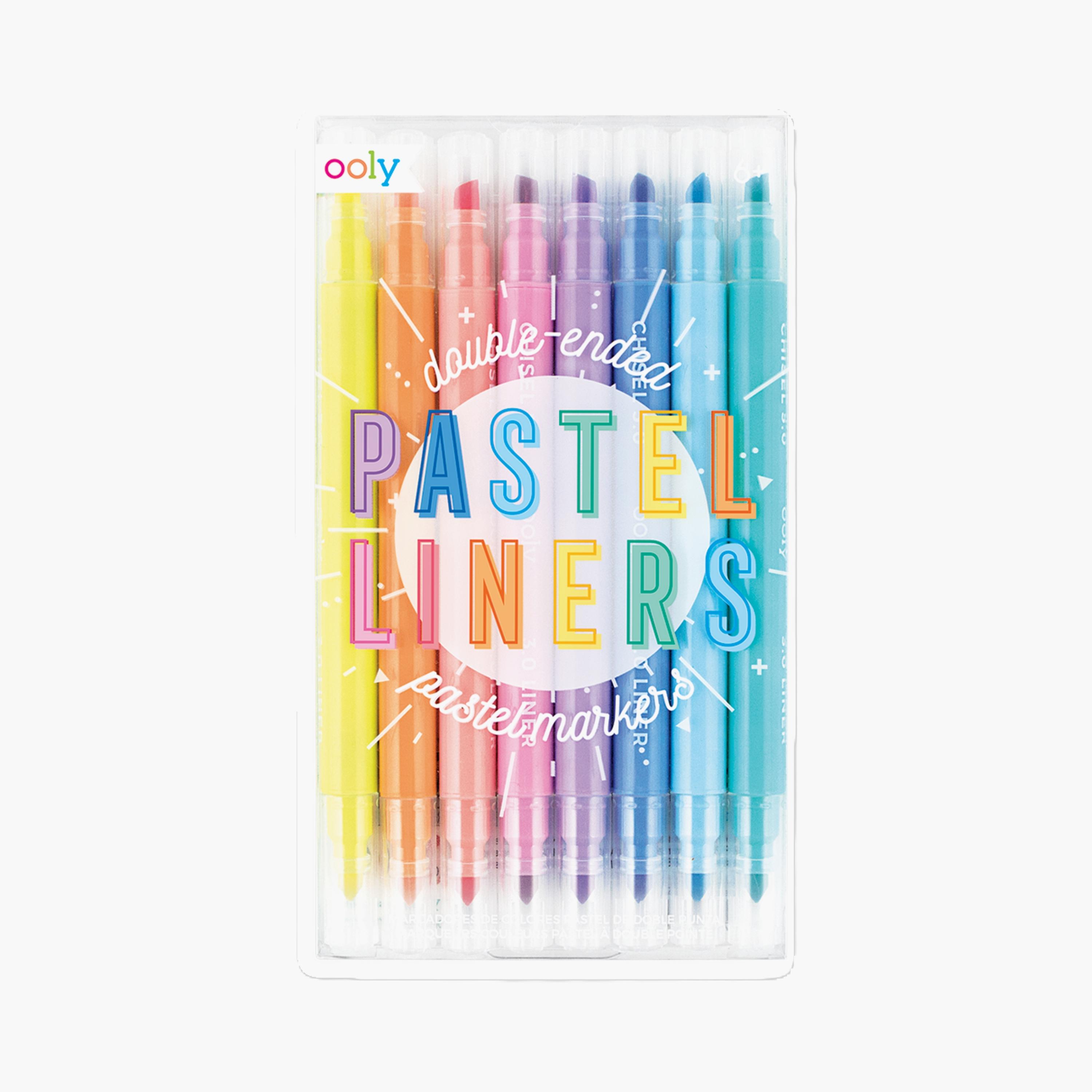 Ooly 8-Piece Pastel Liners Double Ended Highlighters-school-stationery-accessories-image-1