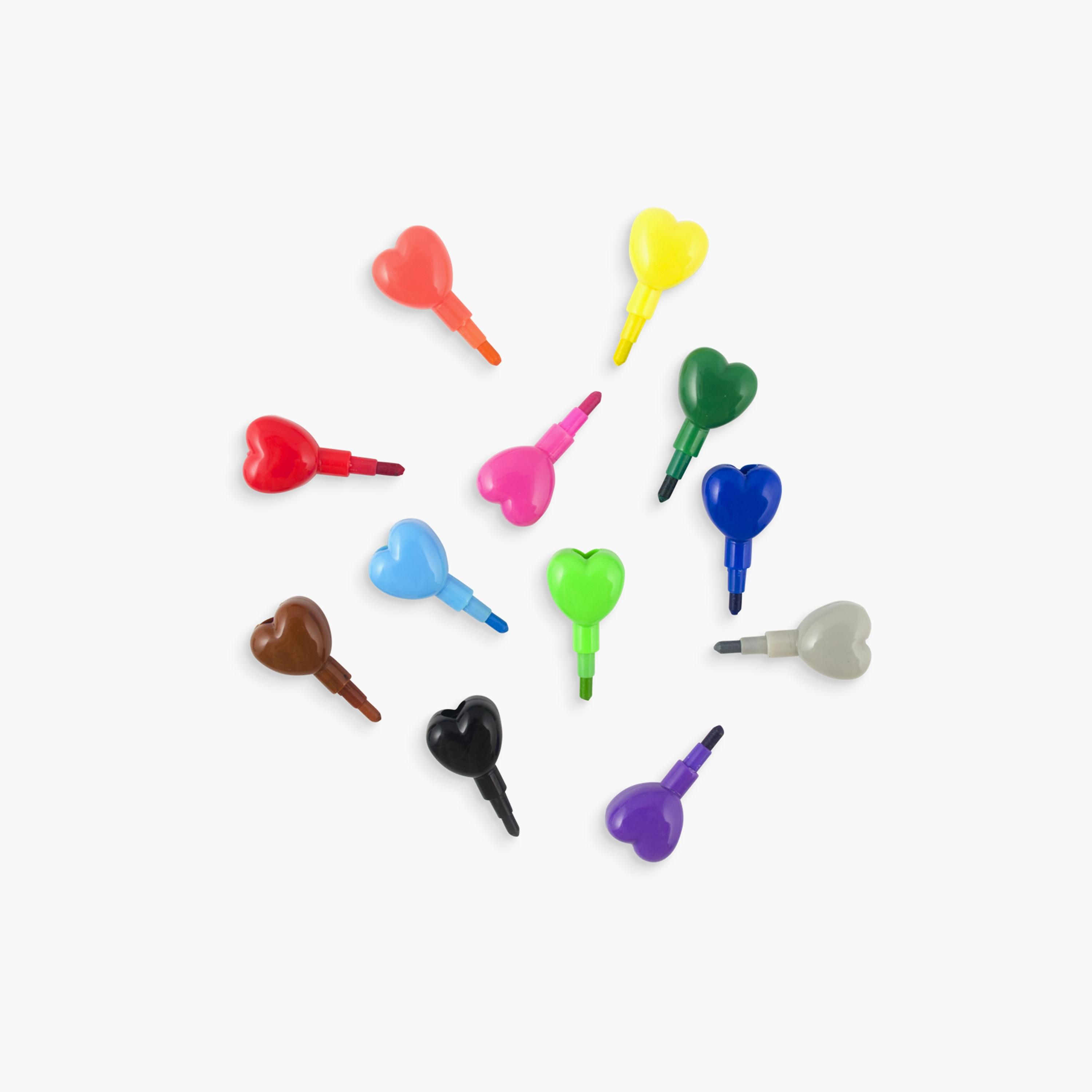 Ooly 12-Piece Heart to Heart Stacking Crayons Set-school-artsandcrafts-image-3
