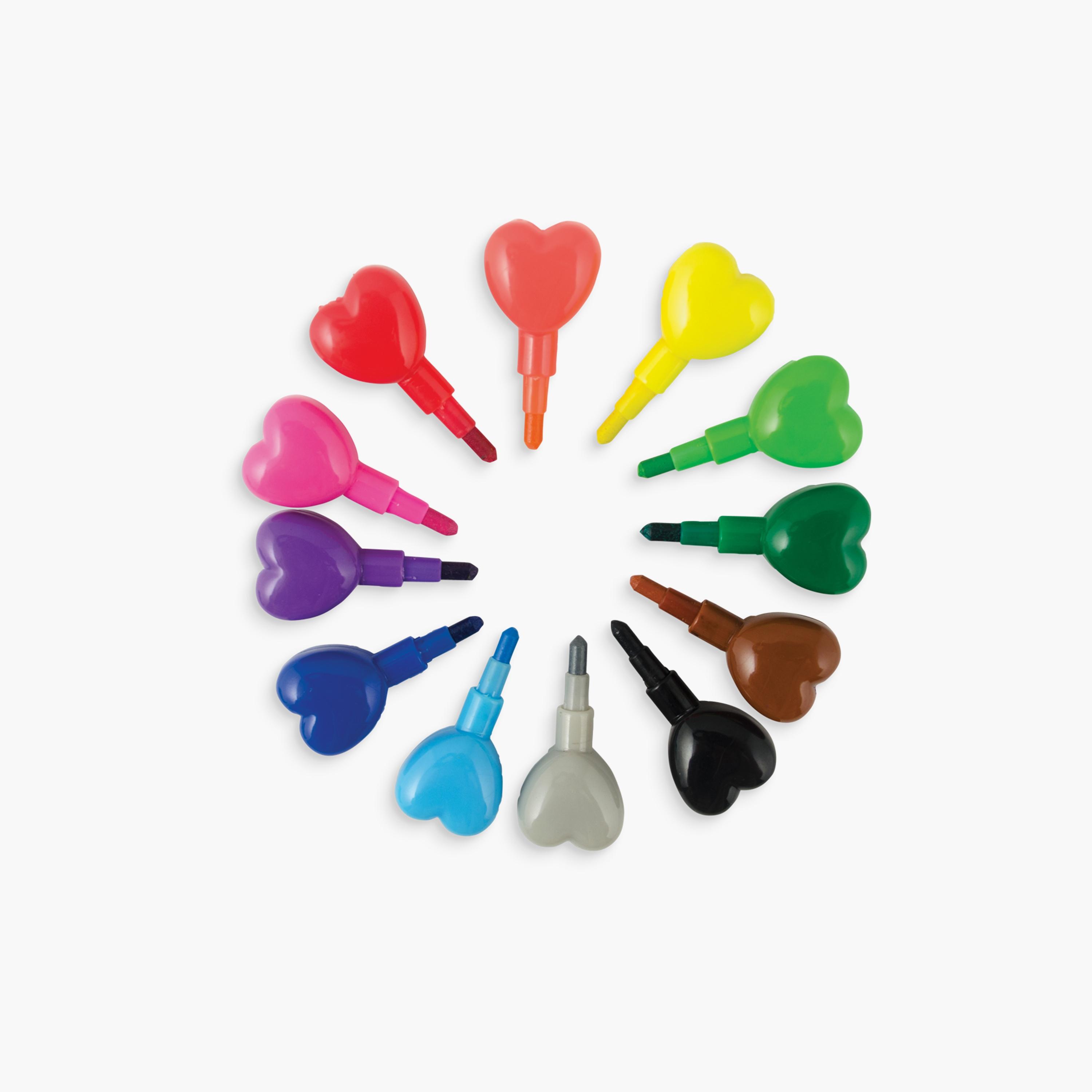 Ooly 12-Piece Heart to Heart Stacking Crayons Set-school-artsandcrafts-image-4