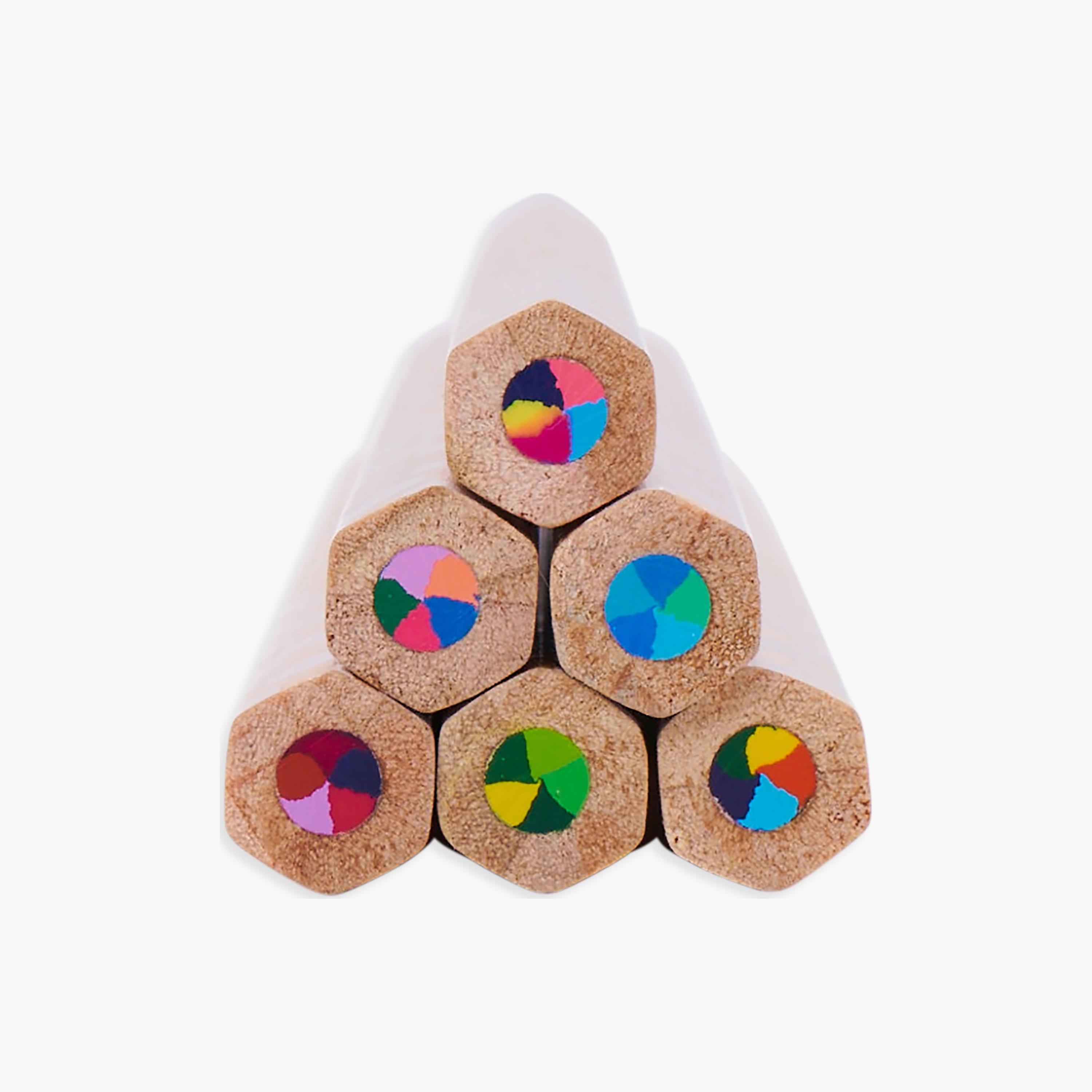 Ooly 6-Piece Kaleidoscope Multicolored Pencils-school-stationery-pensandpencils-image-3