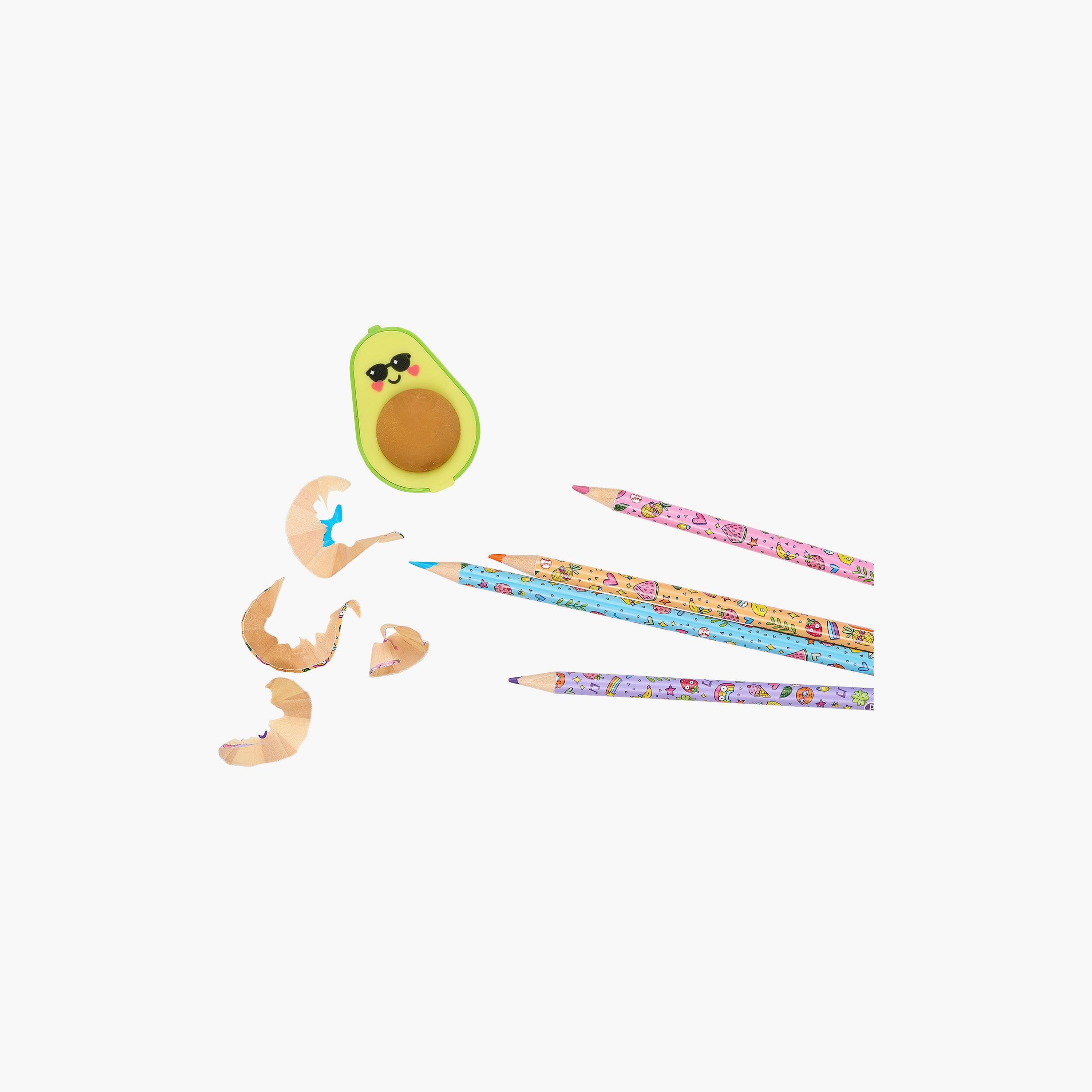 Ooly Avocado Love Eraser and Sharpener Set-school-stationery-accessories-image-4