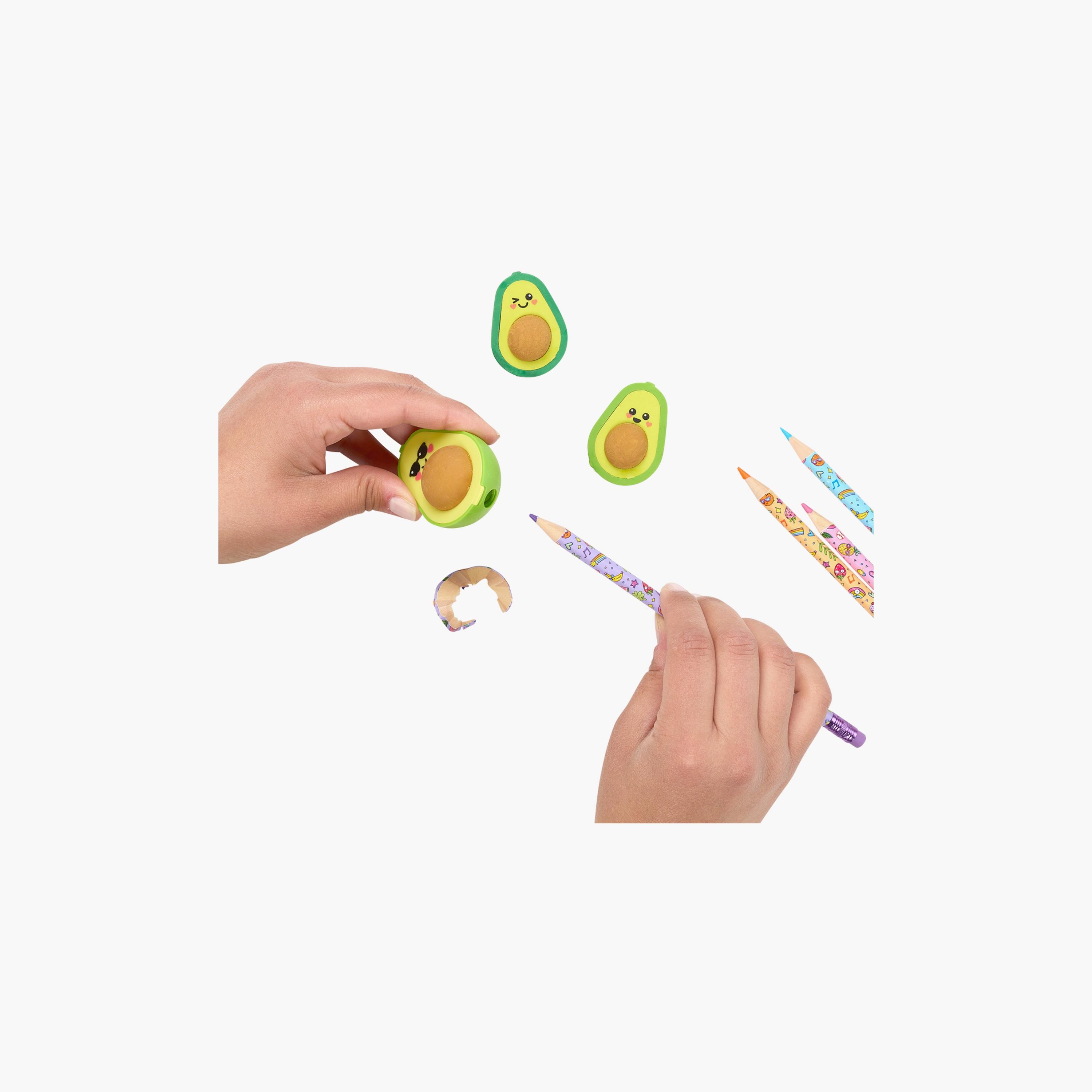 Ooly Avocado Love Eraser and Sharpener Set-school-stationery-accessories-image-5