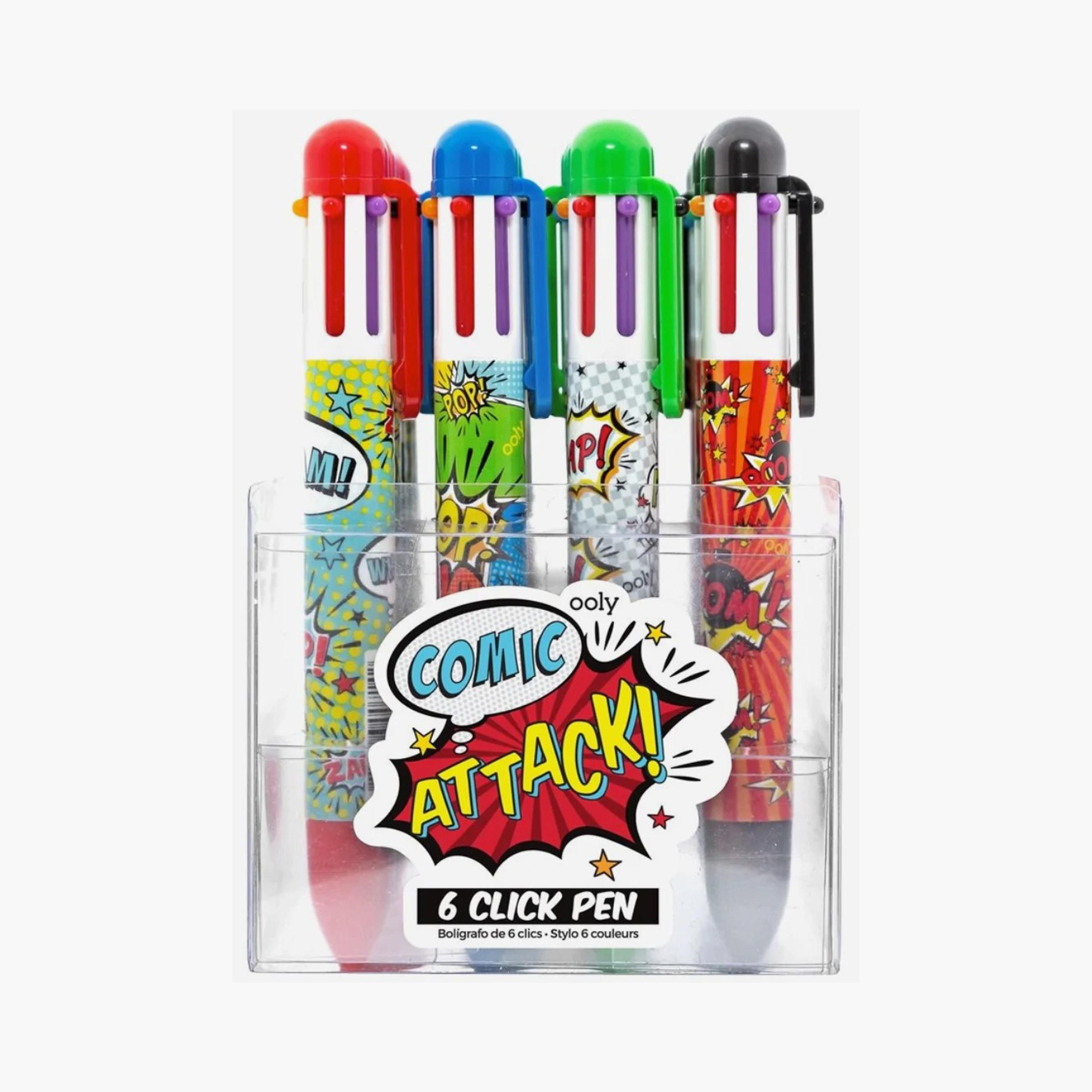 Ooly 6 Click Pen - Comic Attack-school-stationery-pensandpencils-image-2