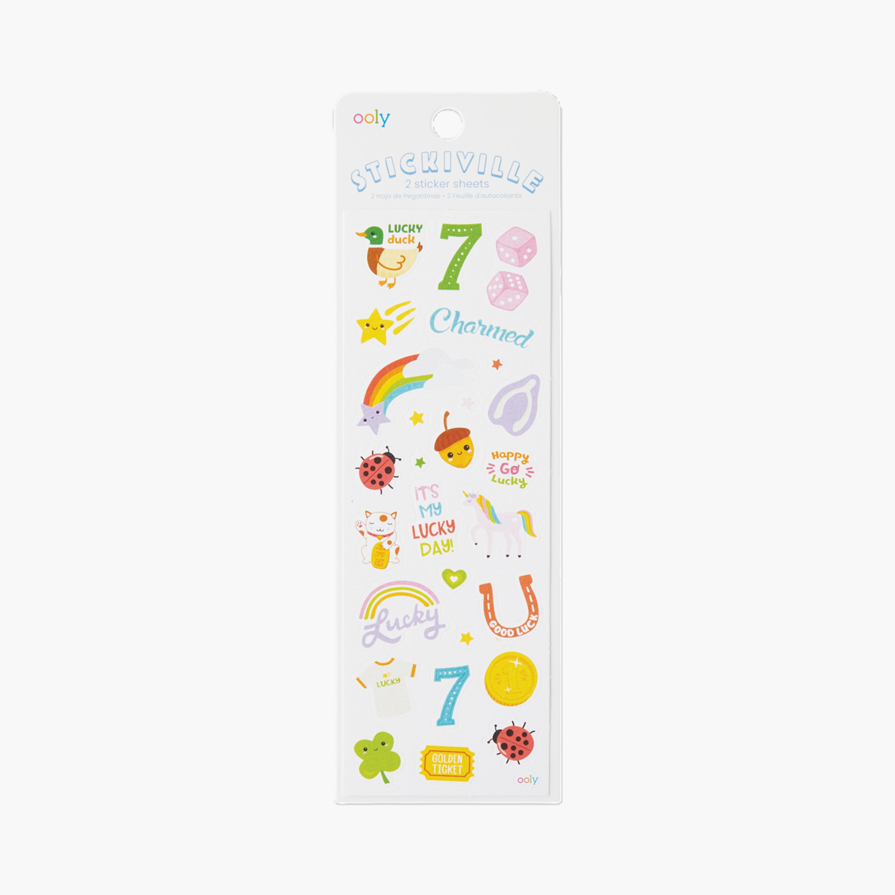 Ooly Skinny Stickiville Stickers - Lucky Day-school-artsandcrafts-image-1