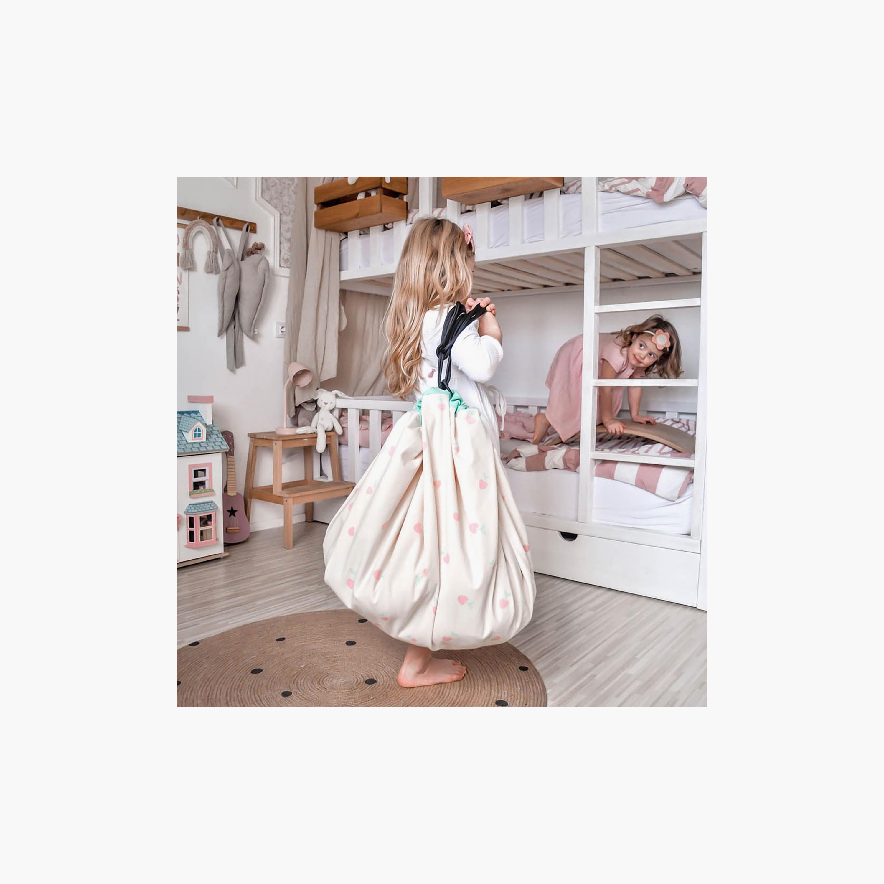 Play and Go Playmat & Storage Bag - Cherry Love-baby-infantactivity-playpensandplaymats-image-3