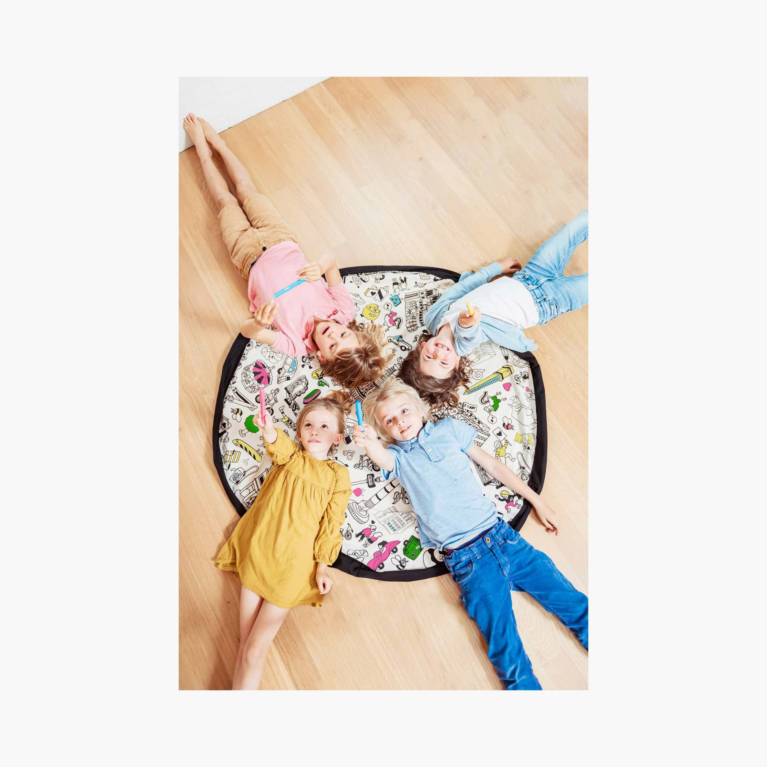 Play and Go Playmat & Storage Bag - Omy-baby-infantactivity-playpensandplaymats-image-5