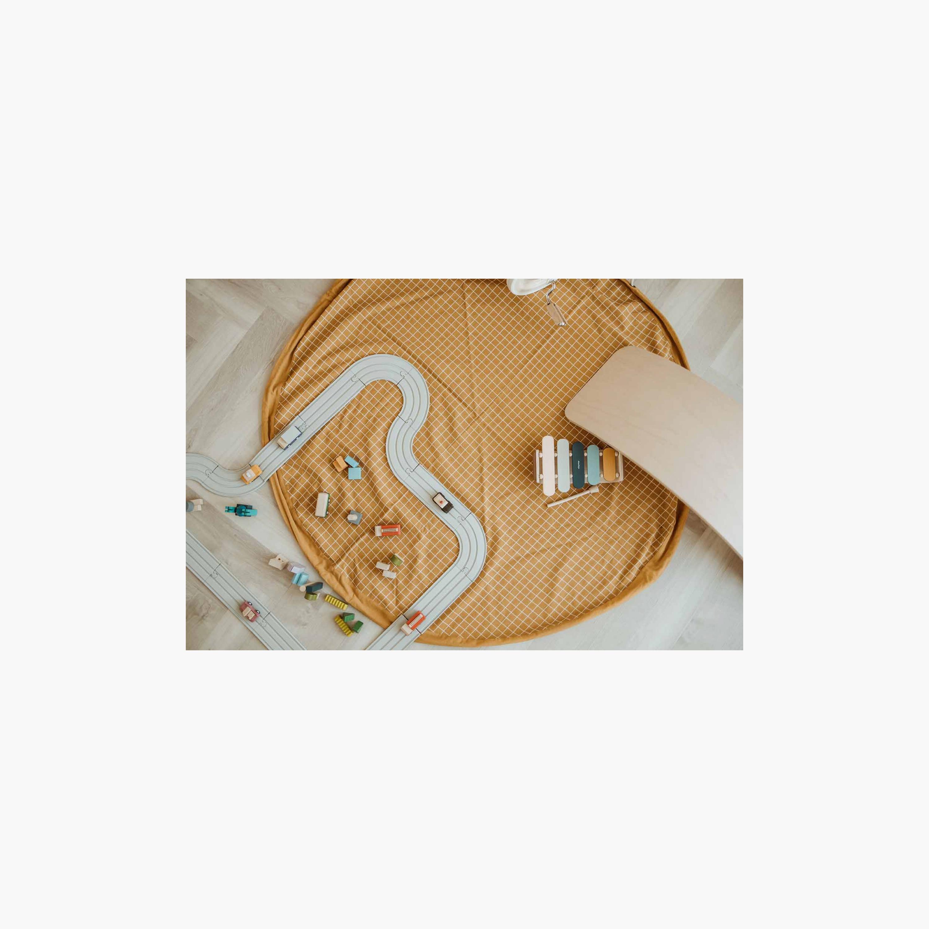 Play and Go Organic Grid Playmat & Storage Bag-baby-infantactivity-playpensandplaymats-image-5