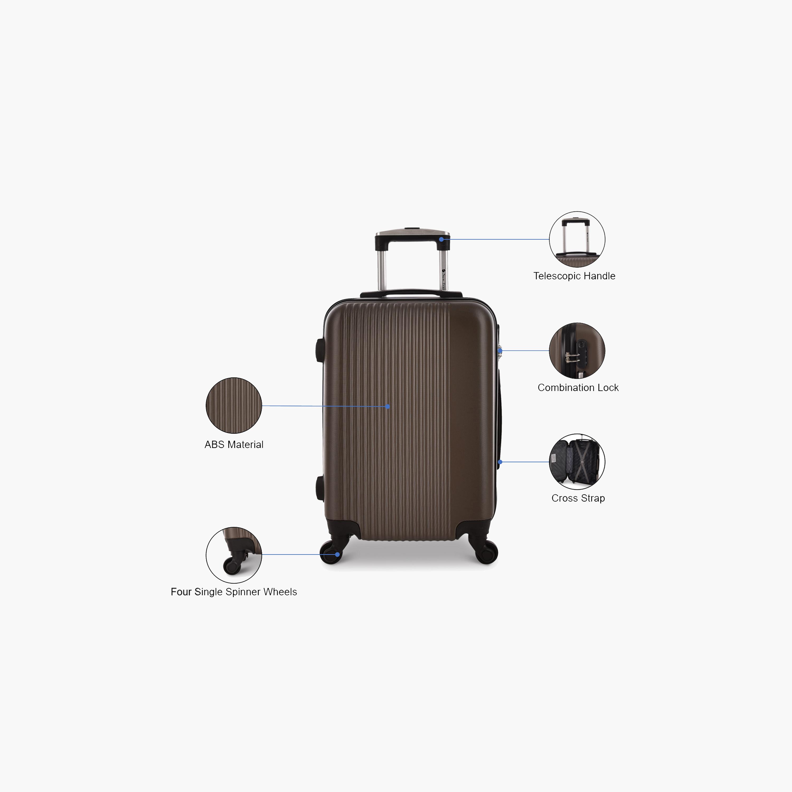 New Travel 53 CM Small Cabin ABS Hard Sided 4-Wheeler Spinner Trolley Bag with Combination Lock | 2000-20 (1P)-travel-luggagesandbags-luggage-image-5