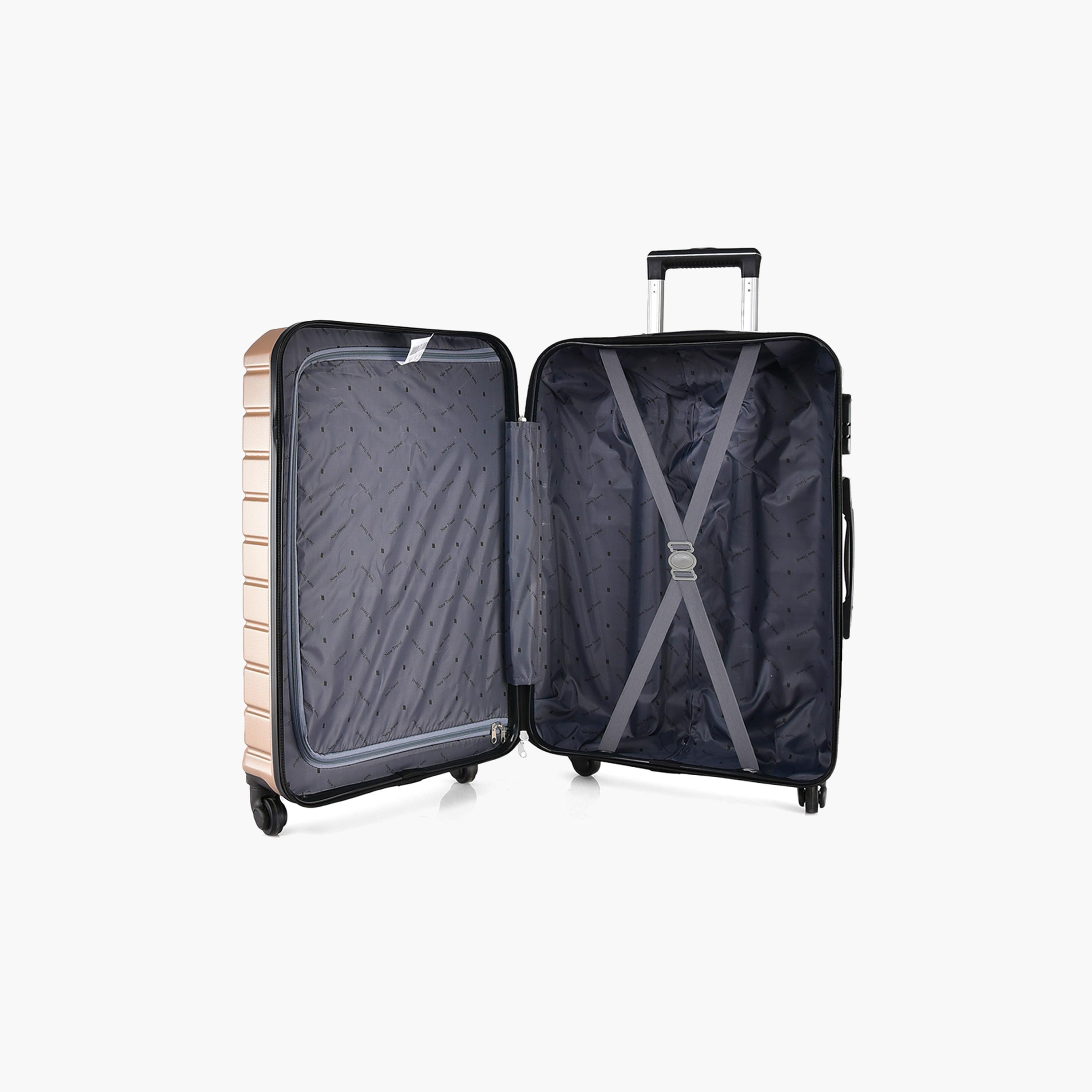 New Travel Set of 3 ABS Hard Sided 4-Wheeler Spinner Trolley Bag with Combination Lock | 842/3P-travel-luggagesandbags-luggage-image-8