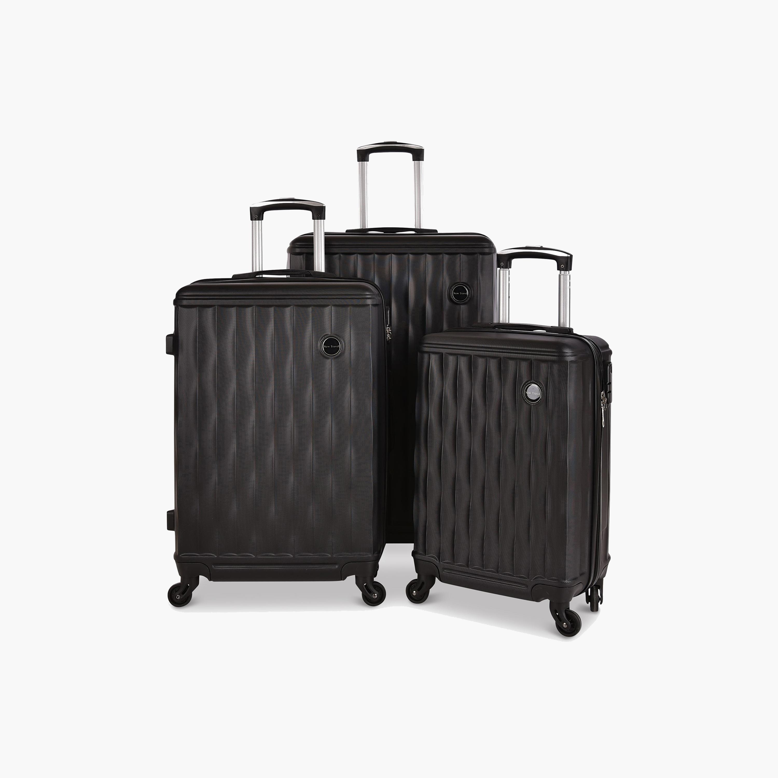 New Travel Set of 3 ABS Hard Sided 4-Wheeler Spinner Trolley Bag with Combination Lock | K2203/3P-travel-luggagesandbags-luggage-image-1