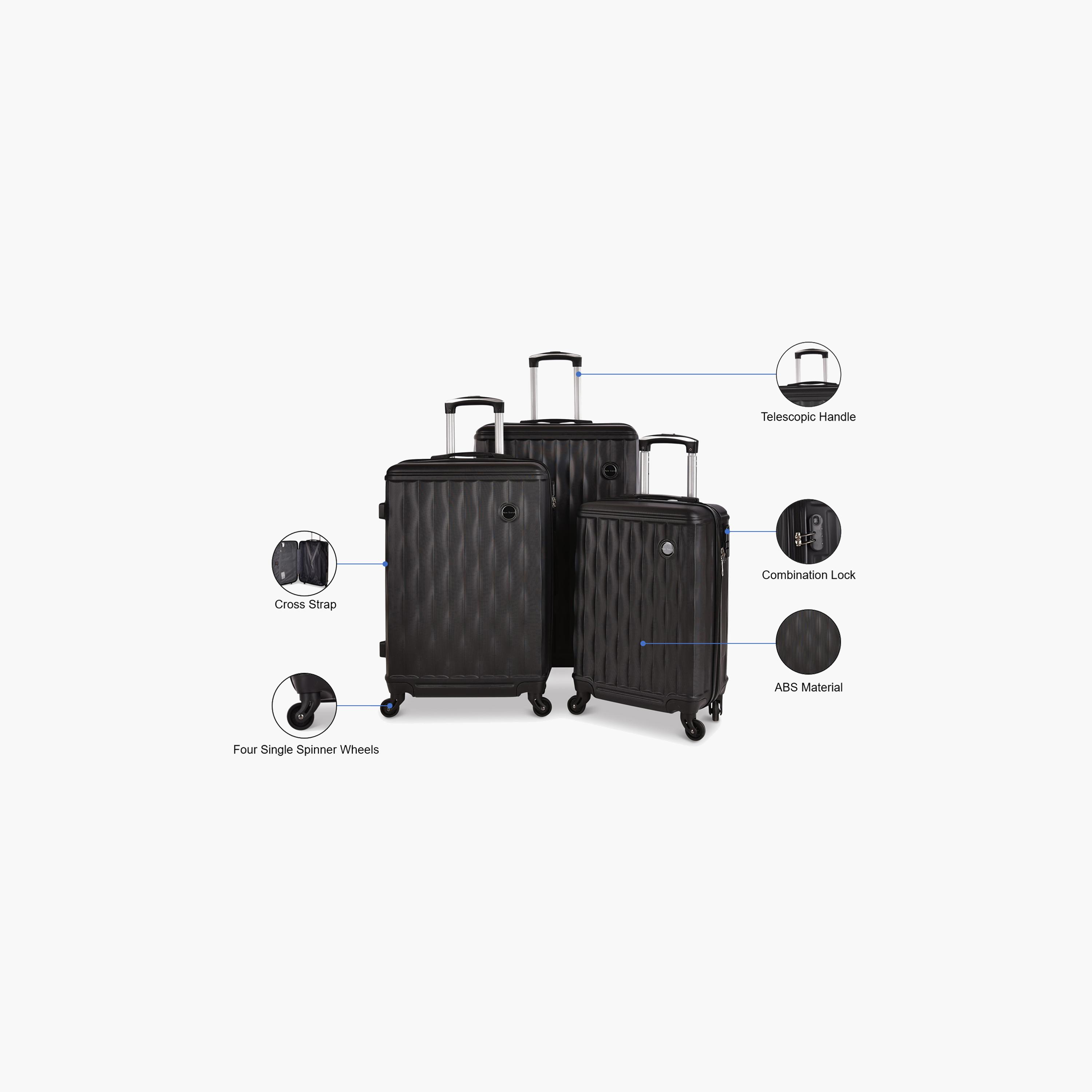 New Travel Set of 3 ABS Hard Sided 4-Wheeler Spinner Trolley Bag with Combination Lock | K2203/3P-travel-luggagesandbags-luggage-image-5