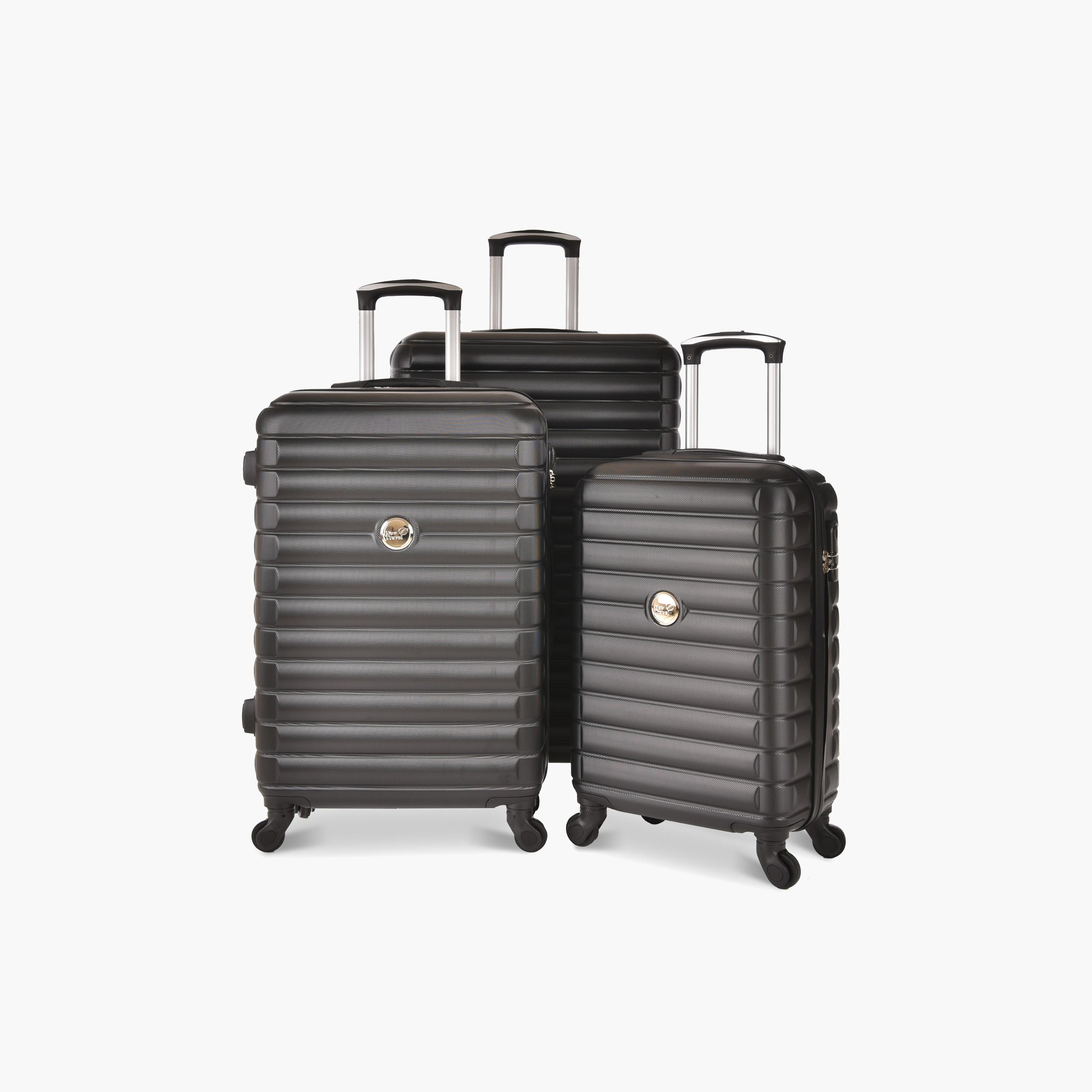 New Travel Set of 3 ABS Hard Sided 4-Wheeler Spinner Trolley Bag with Combination Lock | BR1094/3P-travel-luggagesandbags-luggage-image-1
