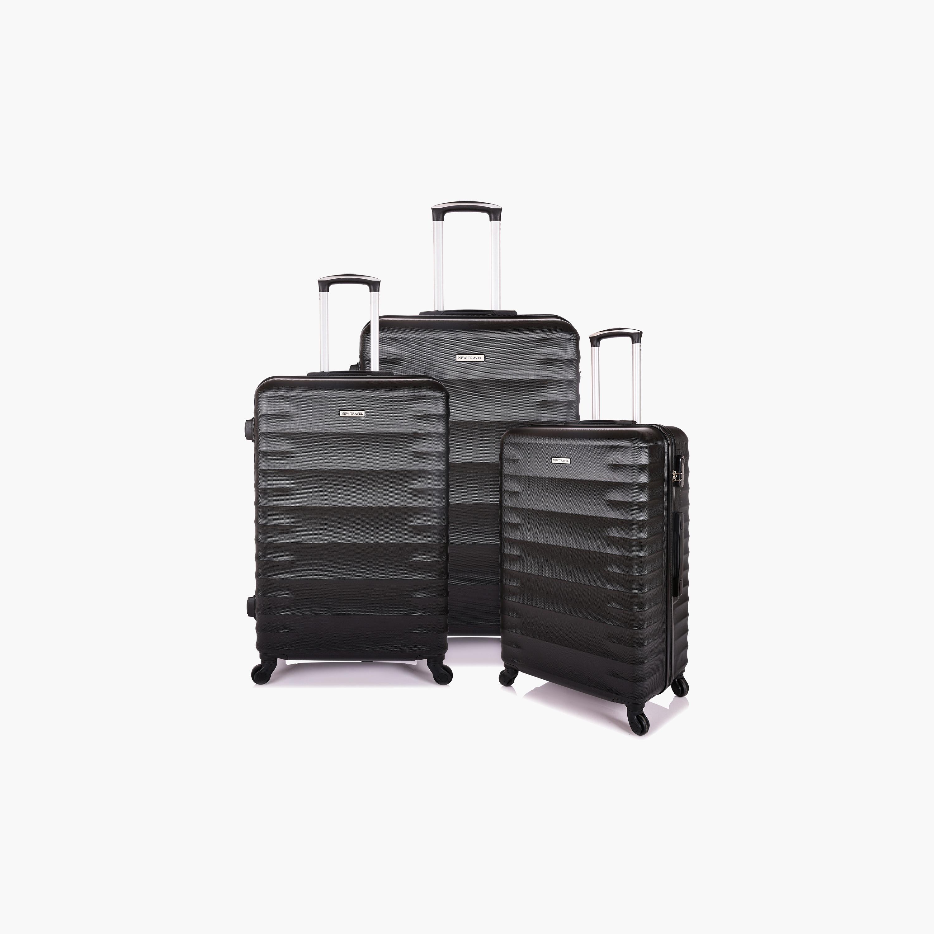 New Travel Set of 3 ABS Hard Sided 4-Wheeler Spinner Trolley Bag with Combination Lock | BR1095/3P-travel-luggagesandbags-luggage-image-1